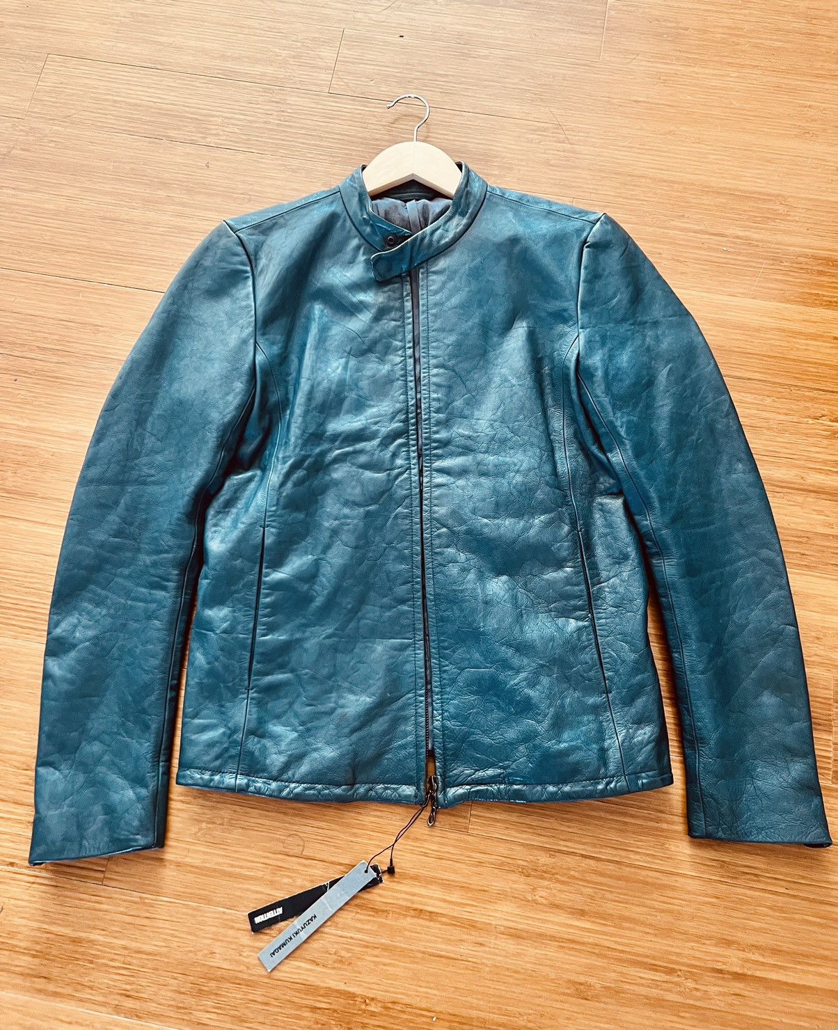 Damaged Kazuyaki Kumagai Attachment Leather Jacket