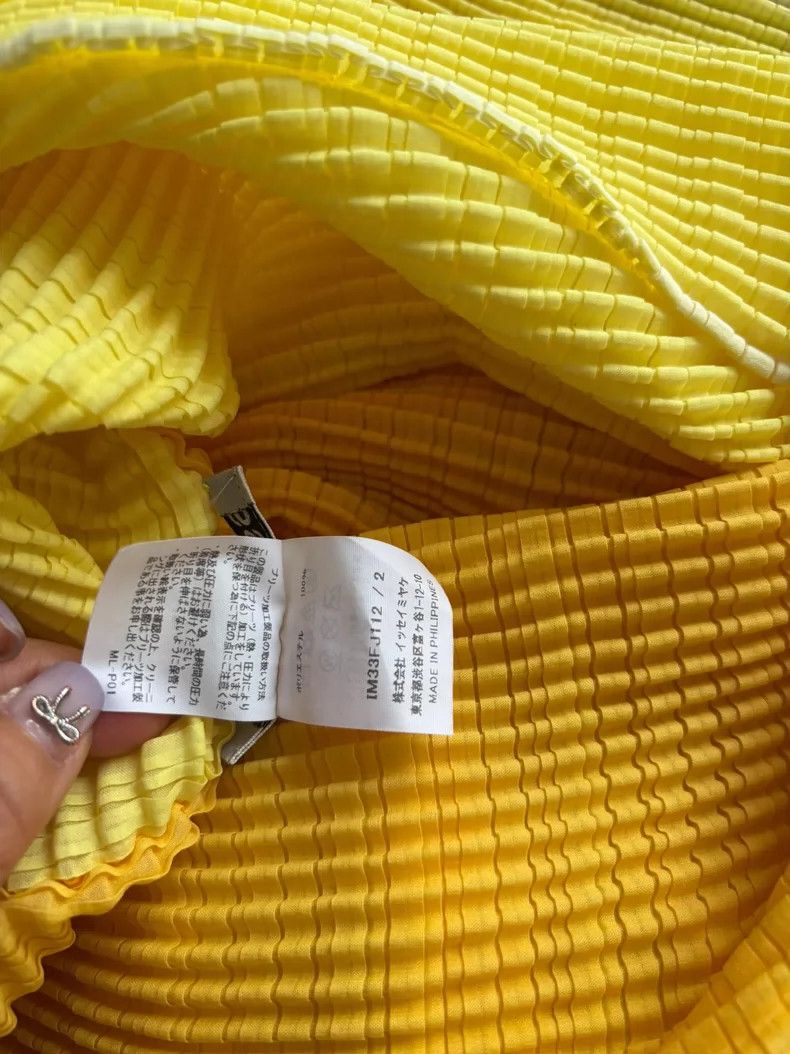 Issey Miyake Issey Miyake size:2 Yellow and white color-blocked design Size XS / US 0-2 / IT 36-38 - 6 Thumbnail