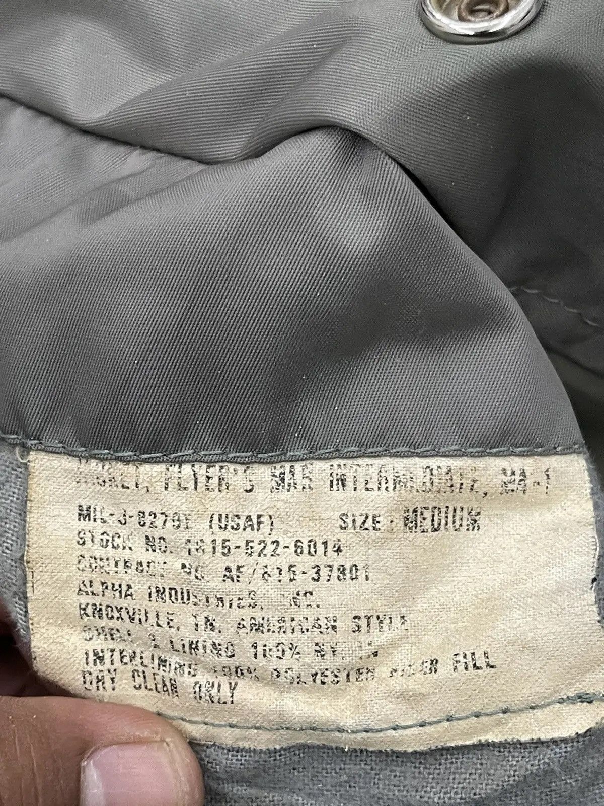 Alpha Industries Alpha Industries MA-1 Flight Jacket Sage Green USAF Bomber Size US M / EU 48-50 / 2 - 11 Thumbnail