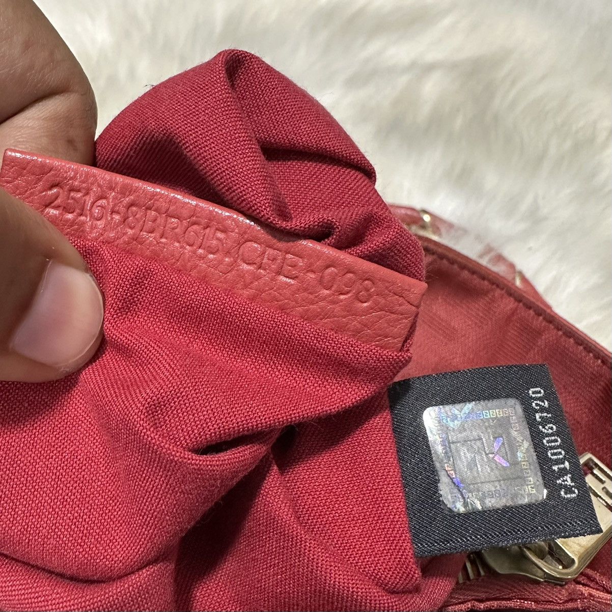 Fendi Authentic FENDI Red Zucca Chain Handbag Size ONE SIZE - 14 Thumbnail