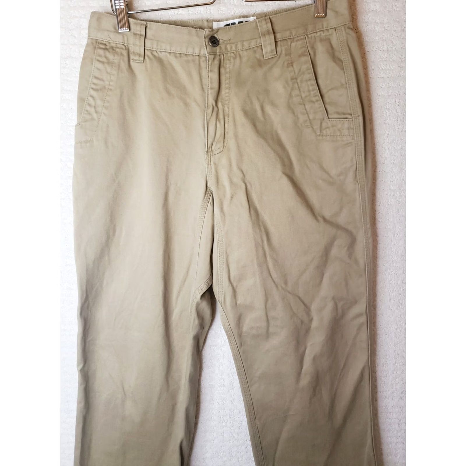 Mountain Khakis VINTAGE Mountain Khakis Mens Teton Twill Pants 32x32 Khaki 100% Cotton Relaxed Straight Beigewomens? Size US 32 / EU 48 - 2 Thumbnail