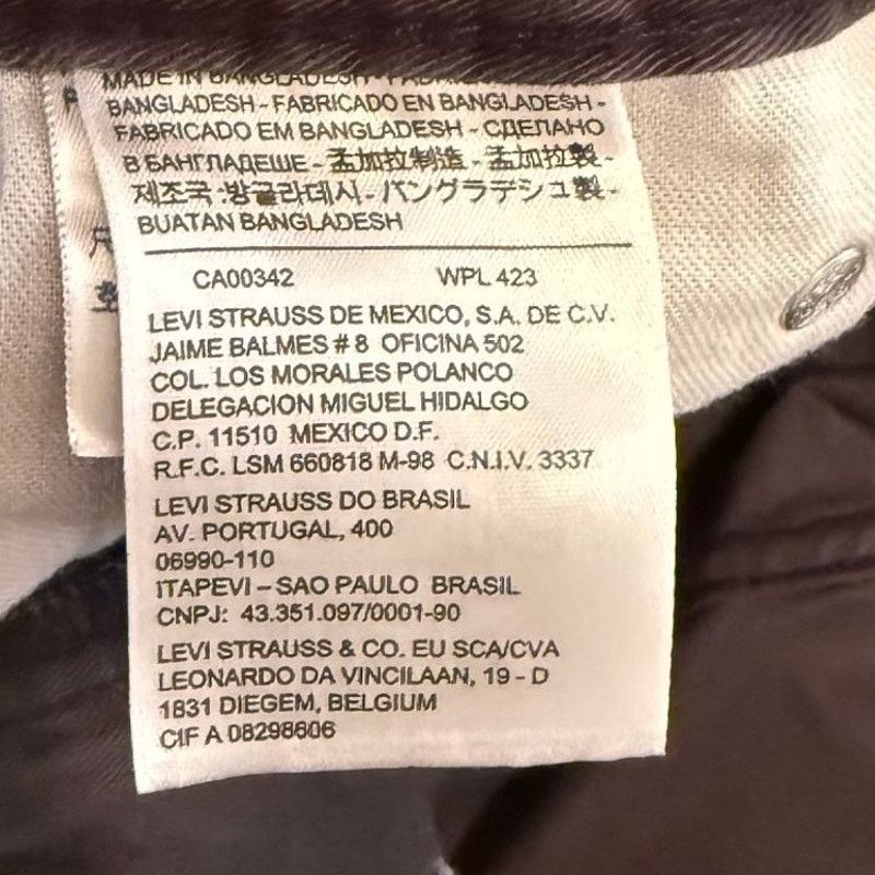 Levi's Levi's 514 Men's Jeans Black Cotton Denim Straight Fit 34x34 Size US 34 / EU 50 - 8 Thumbnail
