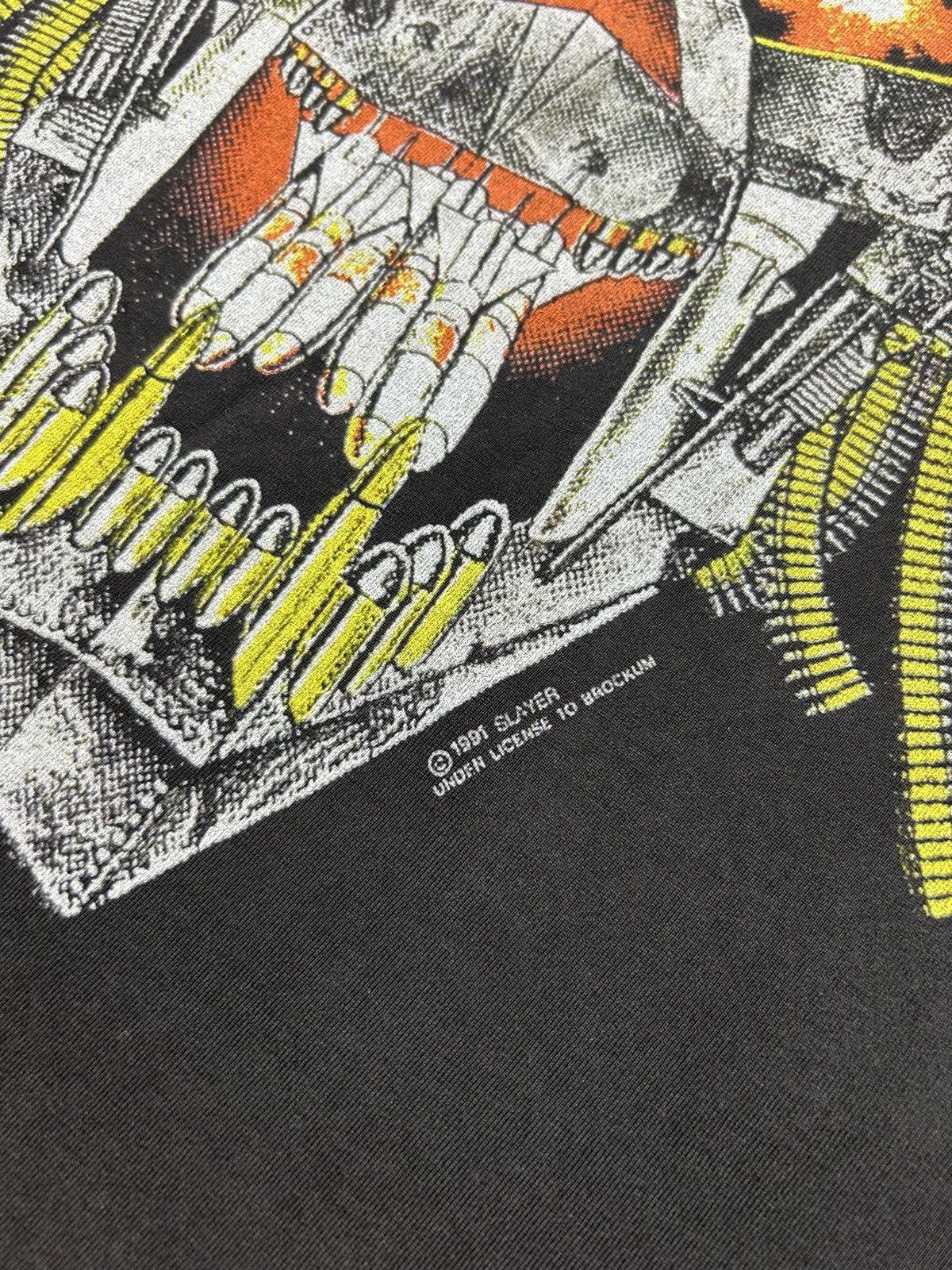 Band Tees Vintage 1991 Slayer Tour T-Shirt Metal Band Size US L / EU 52-54 / 3 - 5 Thumbnail