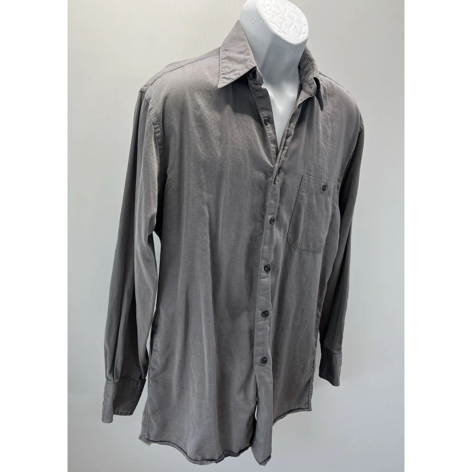 J Ferrar J. Ferrar Mens Gray Ls Button Down Shirt Size 15.5 Size US S / EU 44-46 / 1 - 2 Thumbnail