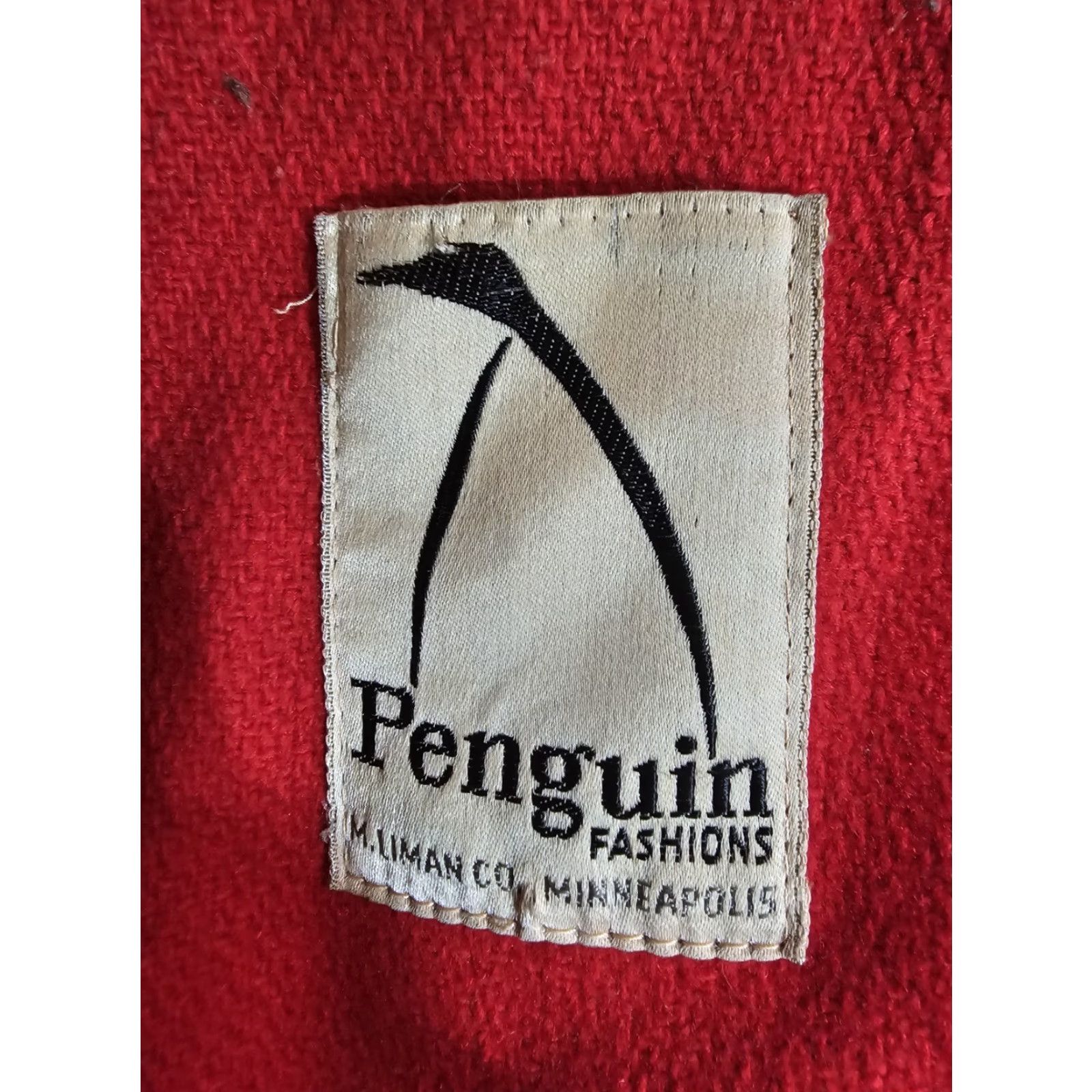 Vintage VINTAGE Penguin FASHION Wool Overcoat Black Red Check Womens Sz 12 Button-Up Coat 60s 1960s Wool Blend Regular Size L/XL Red Plaid Womens Size L / US 10 / IT 46 - 4 Thumbnail