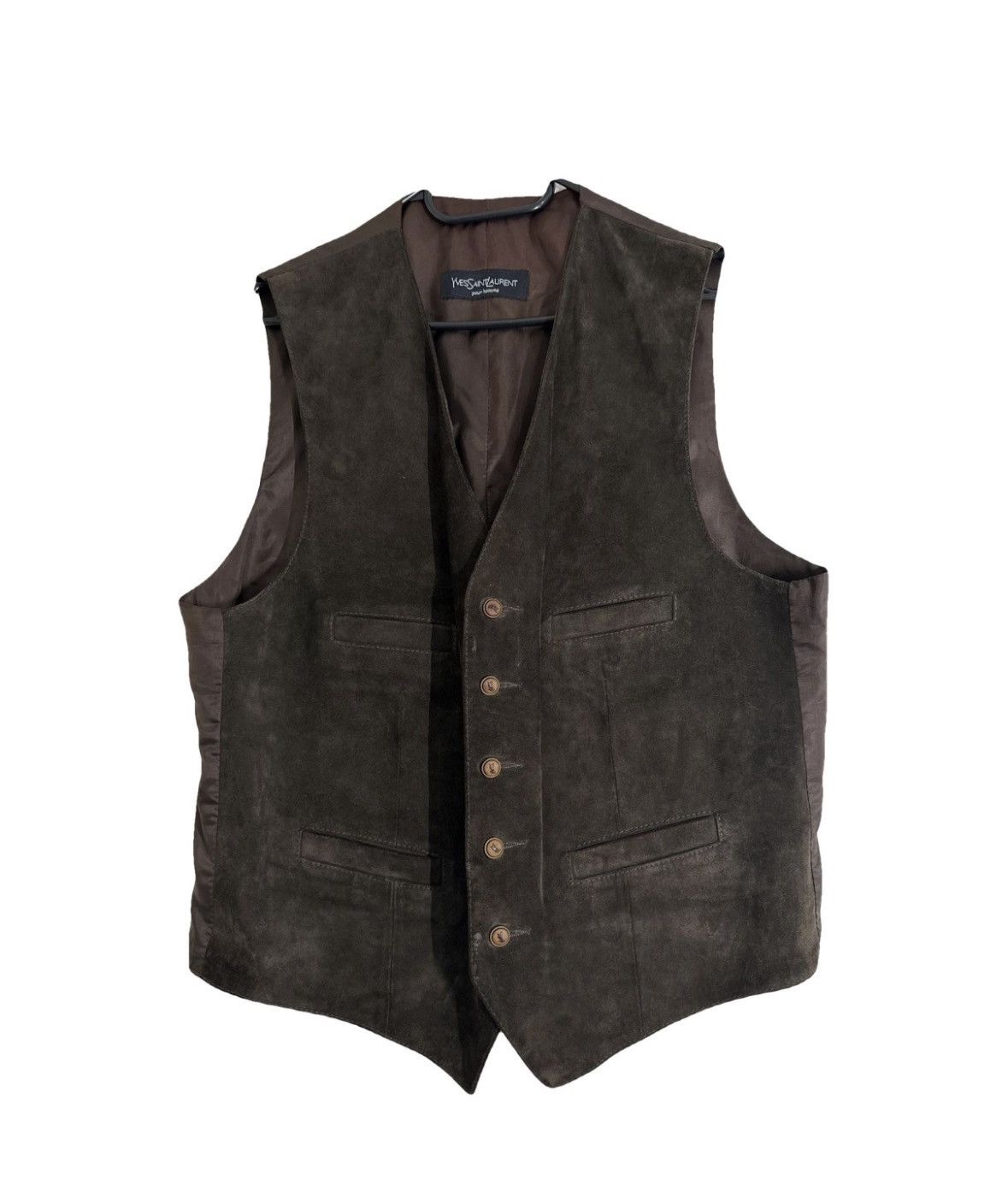 Yves Saint Laurent Yves Saint Laurent leather waistcoat Size 54L - 1 Thumbnail