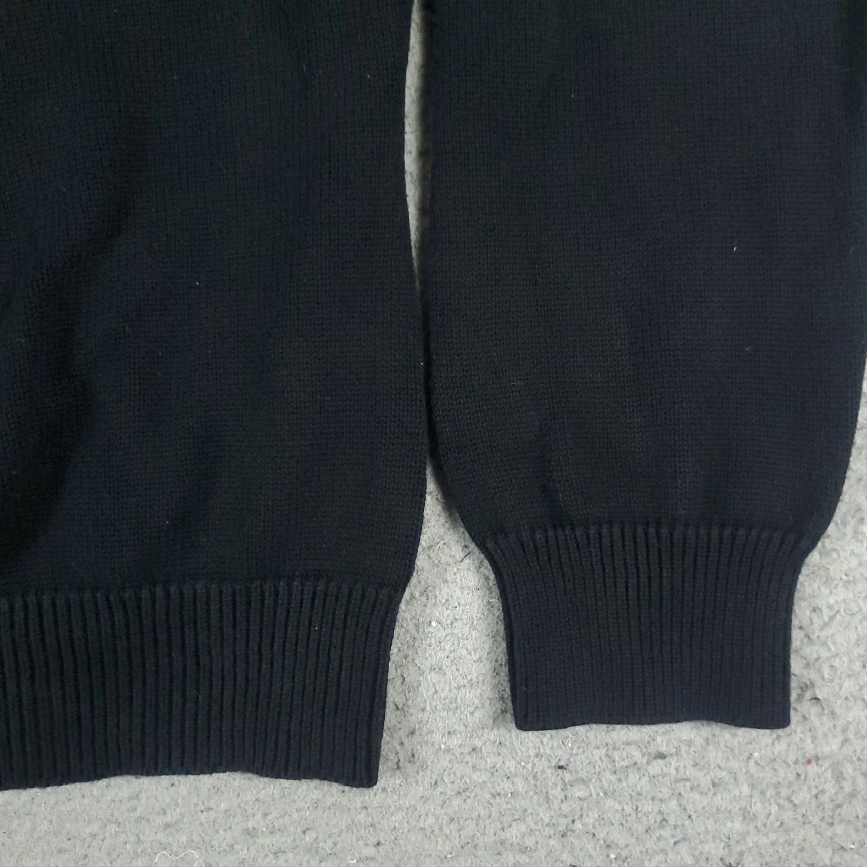 Ralph Lauren Lauren Ralph Lauren Sweater Full Zip Womens Large Black Solid Knit Mock Neck Long Sleeve Size L / US 10 / IT 46 - 5 Thumbnail