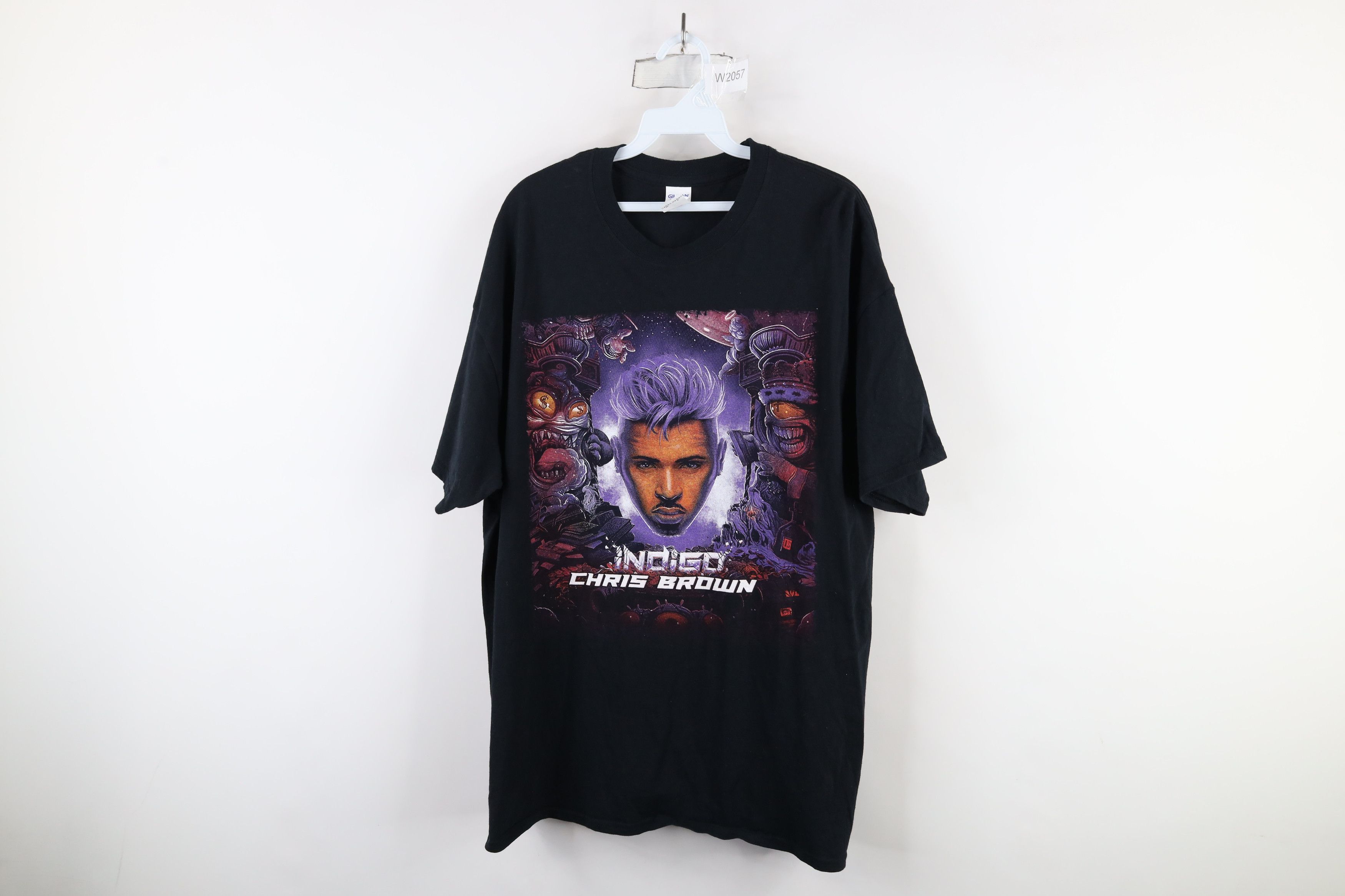 Vintage Indigoat Tour Chris Brown Band Hip Hop Rap T-Shirt Size US XL / EU 56 / 4 - 1 Thumbnail