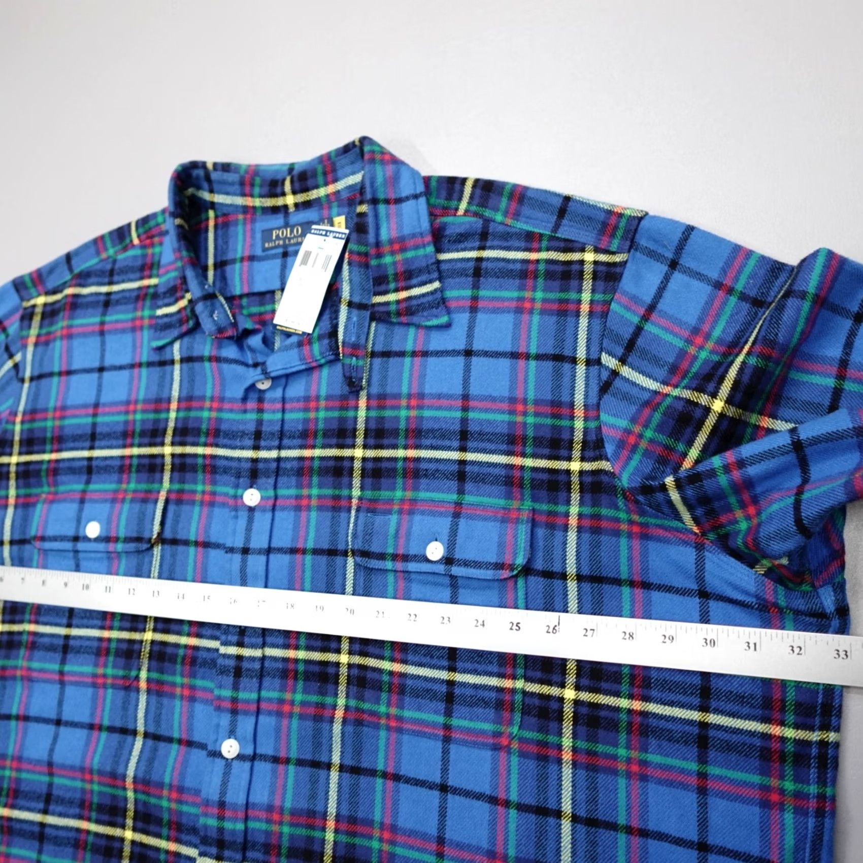 Polo Ralph Lauren Polo Ralph Lauren Workshirt Plaid Flannel Classic-Fit Colorful 3XLT Men’s Shirt Button-Up Long Sleeve Collared Pocketed Size US XXL / EU 58 / 5 - 6 Thumbnail