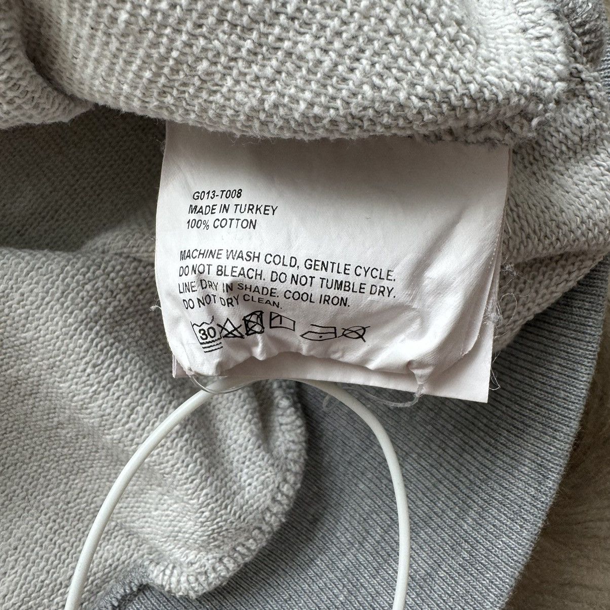 Gosha Rubchinskiy Gosha Rubchinskiy 18Aw FlagS Grey Cotton Custom Hoodie Size US M / EU 48-50 / 2 - 9 Thumbnail