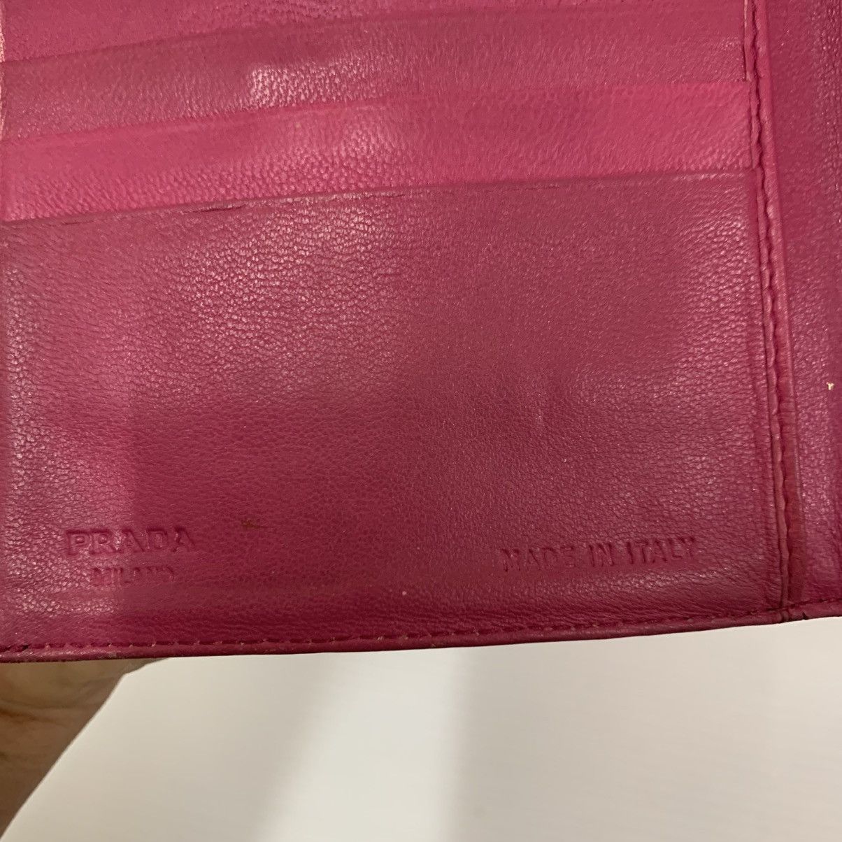 Prada Prada Leather Pink Wallet Size ONE SIZE - 9 Thumbnail