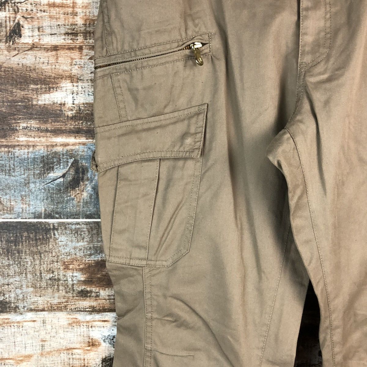 Japanese Brand TK Brown utility tactical Cargo Multipocket Pants #A2417 Size US 32 / EU 48 - 9 Thumbnail
