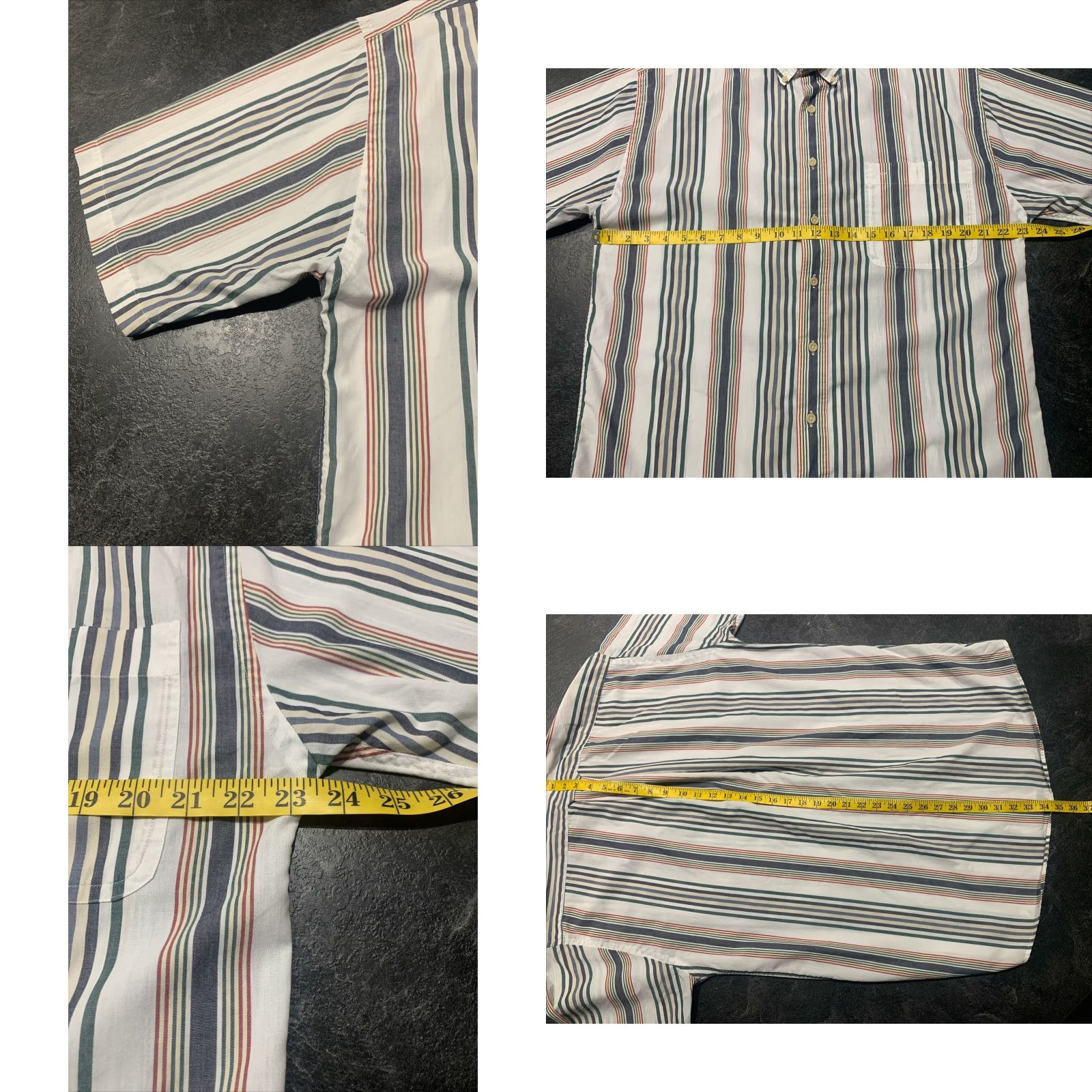Gant Gant Men’s Large Tall LT Foxhunt Striped Button Down S/S Shirt Multicolored Size US L / EU 52-54 / 3 - 8 Thumbnail