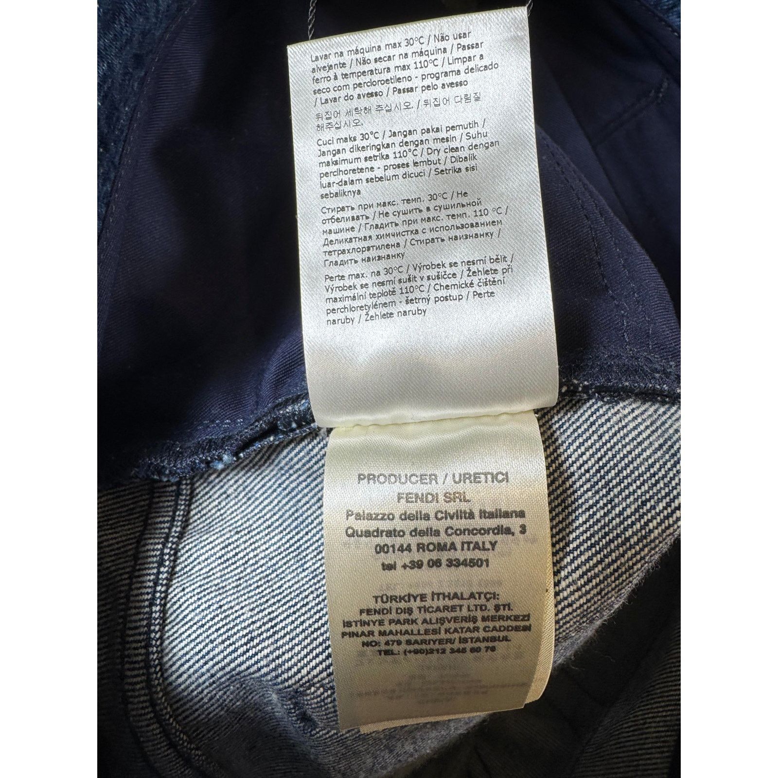 Fendi Fendi Monogram Navy Jeans Size US 33 - 5 Thumbnail