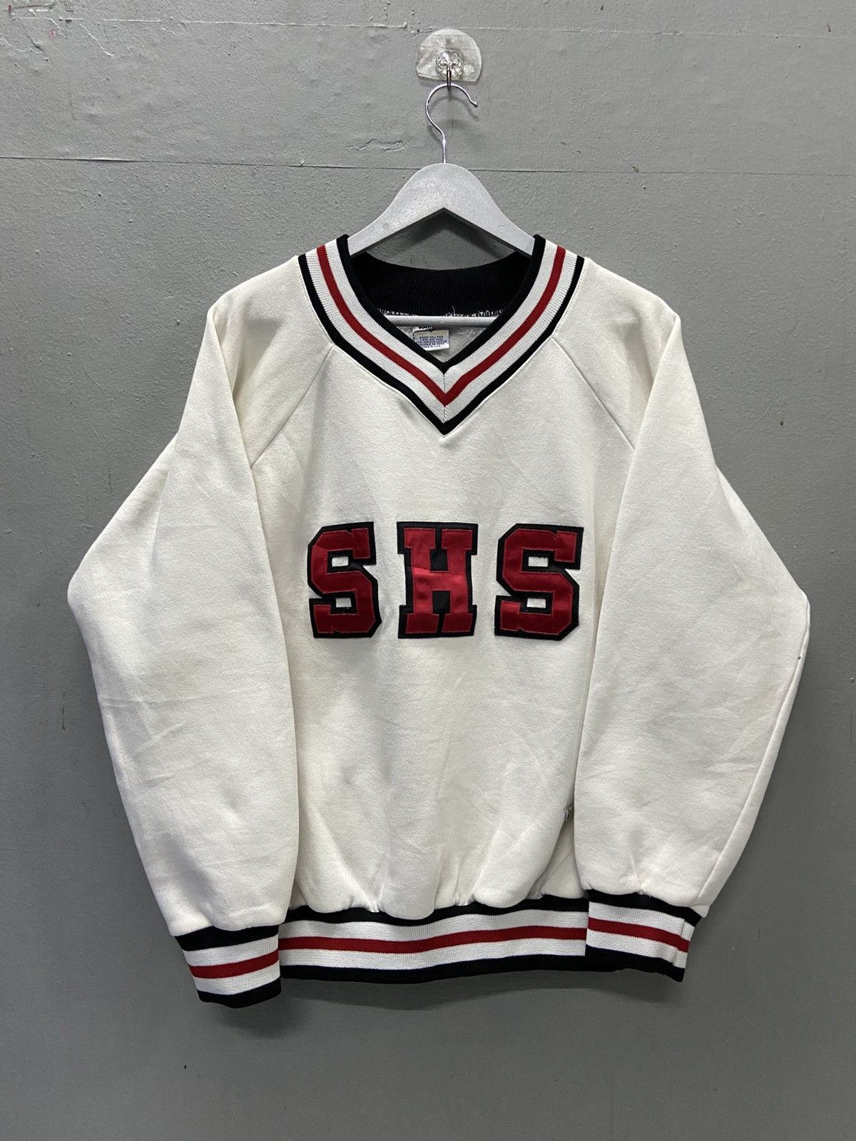 Vintage VINTAGE SHS VARSITY V-NECK SWEATSHIRT Size US XL / EU 56 / 4 - 1 Thumbnail