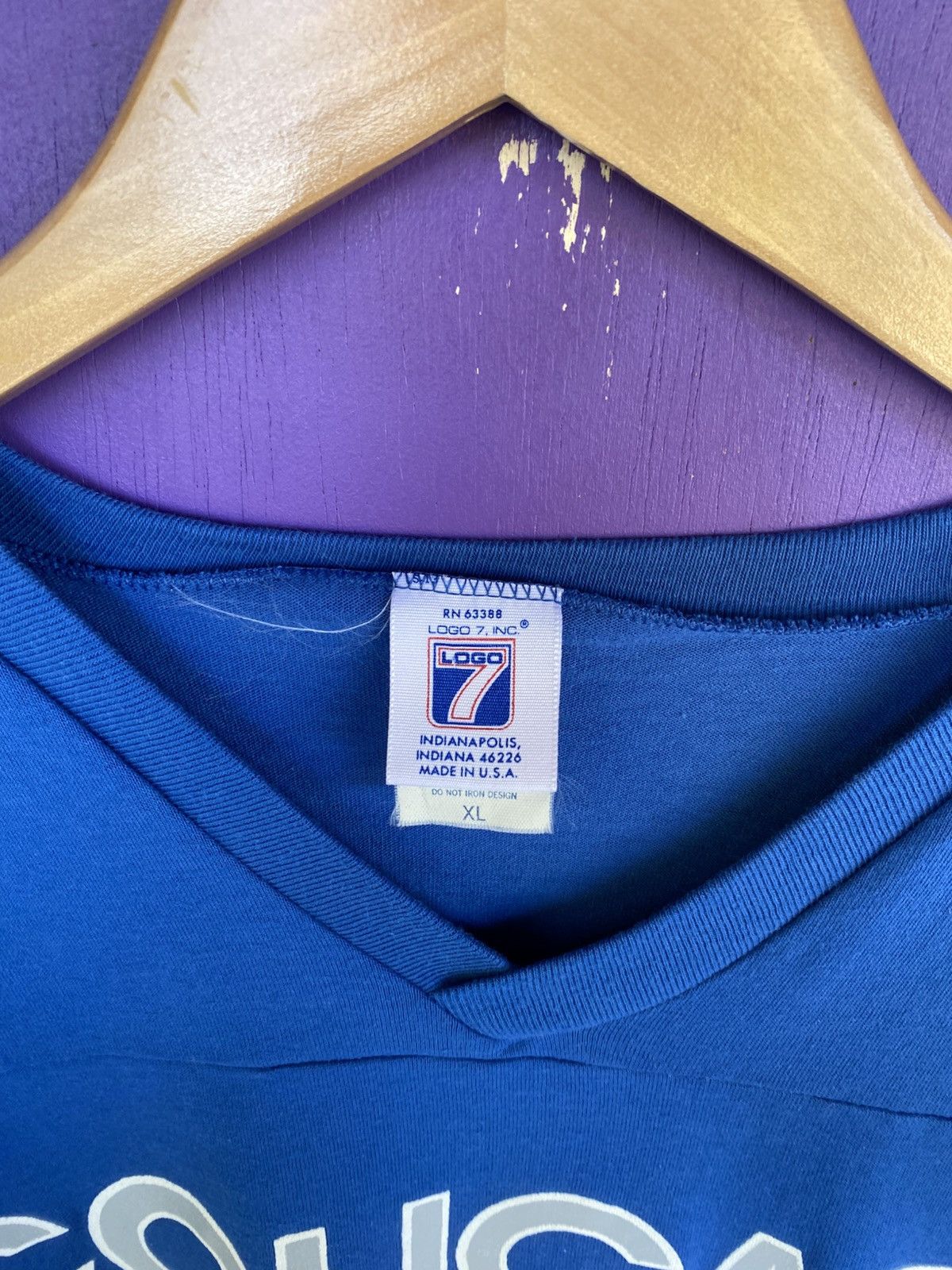 Logo 7 Vintage 90s Logo 7 BYU cougars jersey shirt Size US XL / EU 56 / 4 - 4 Thumbnail