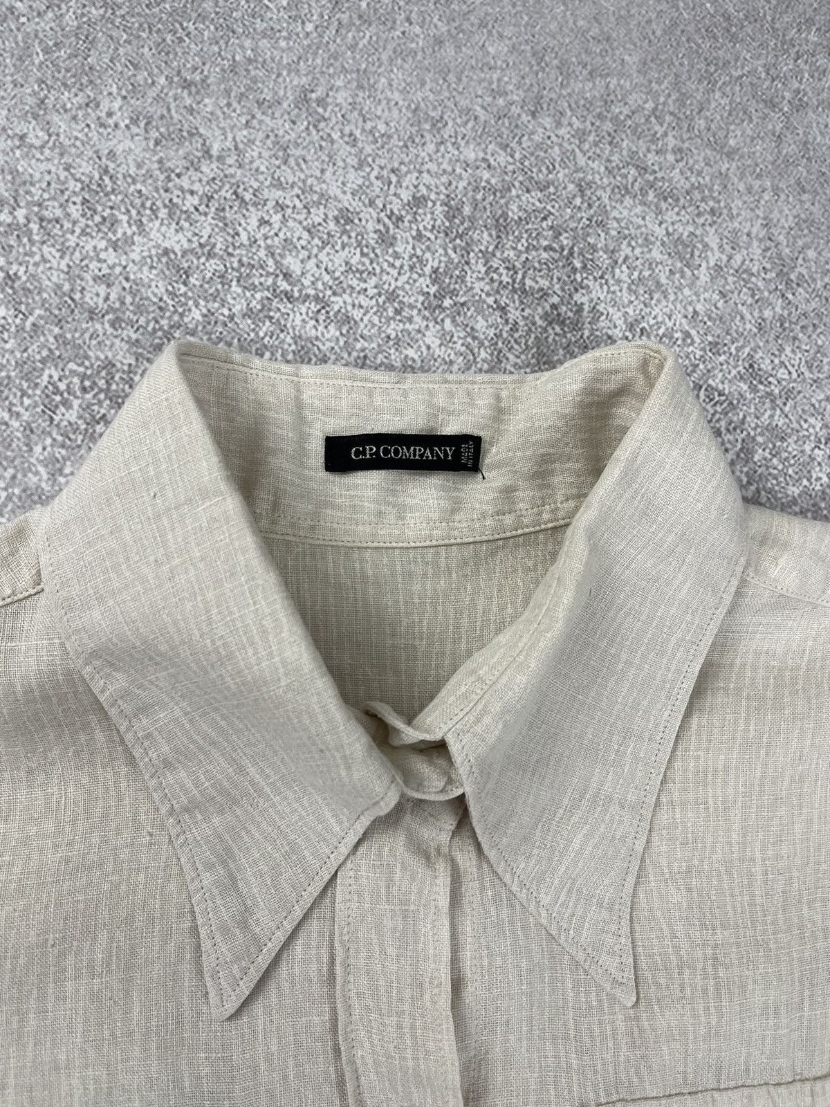 C.P. Company C.P. Company Linen Long Sleeve Shirt Size 46 Size L / US 10 / IT 46 - 6 Thumbnail