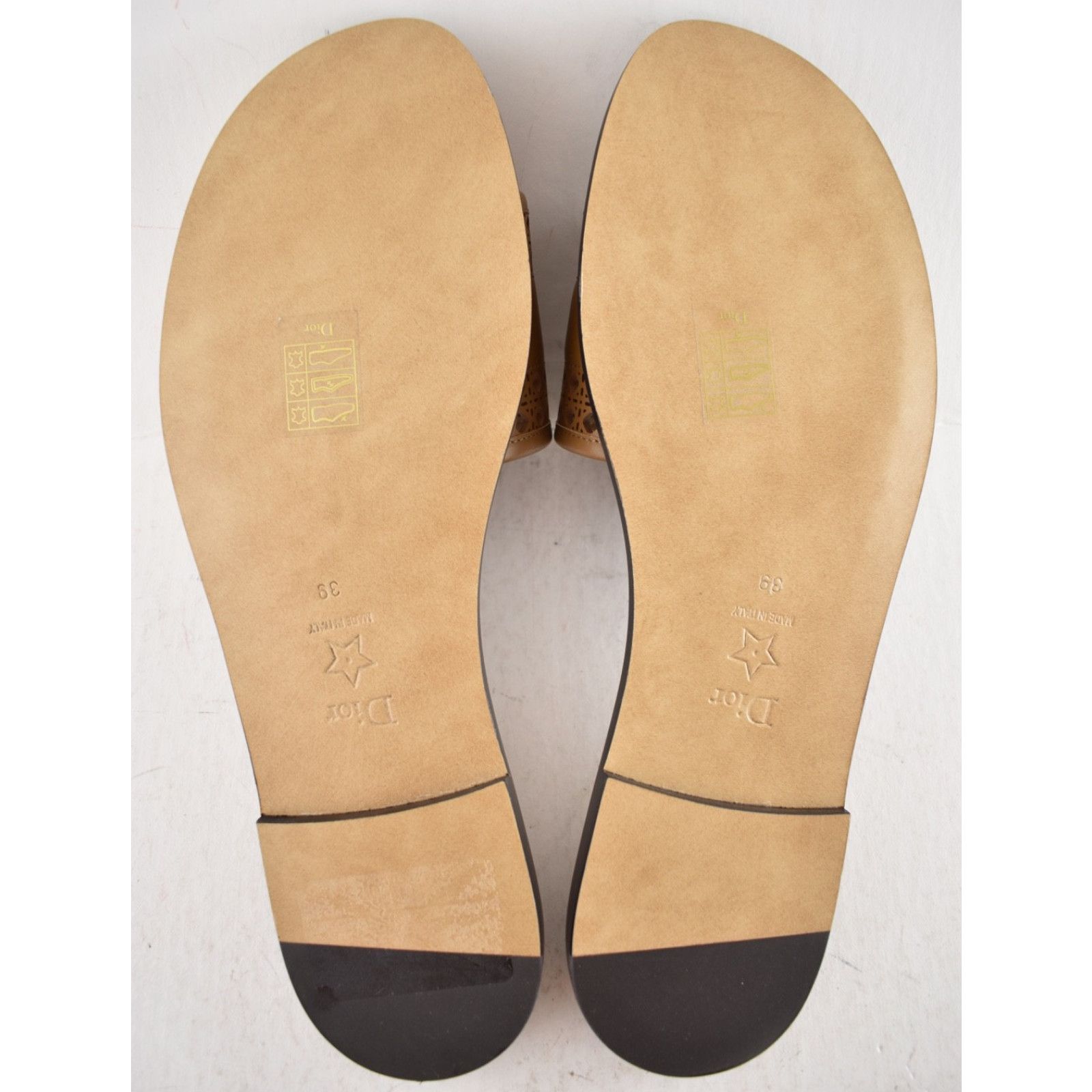 Dior Dior D-Lane Micro Cannage Chestnut Leather Slide Sandal 39 Size US 8 / IT 38 - 17 Thumbnail