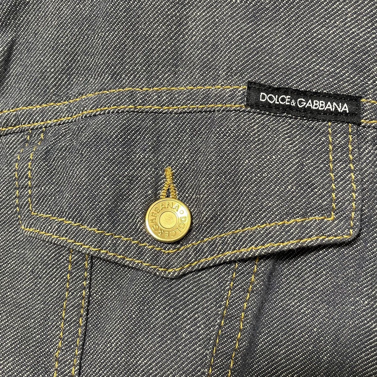 Dolce & Gabbana Dolce&Gabbana Ruffle Design Zip-up Denim Jacket 38 Blue Gray Size XS / US 0-2 / IT 36-38 - 8 Thumbnail