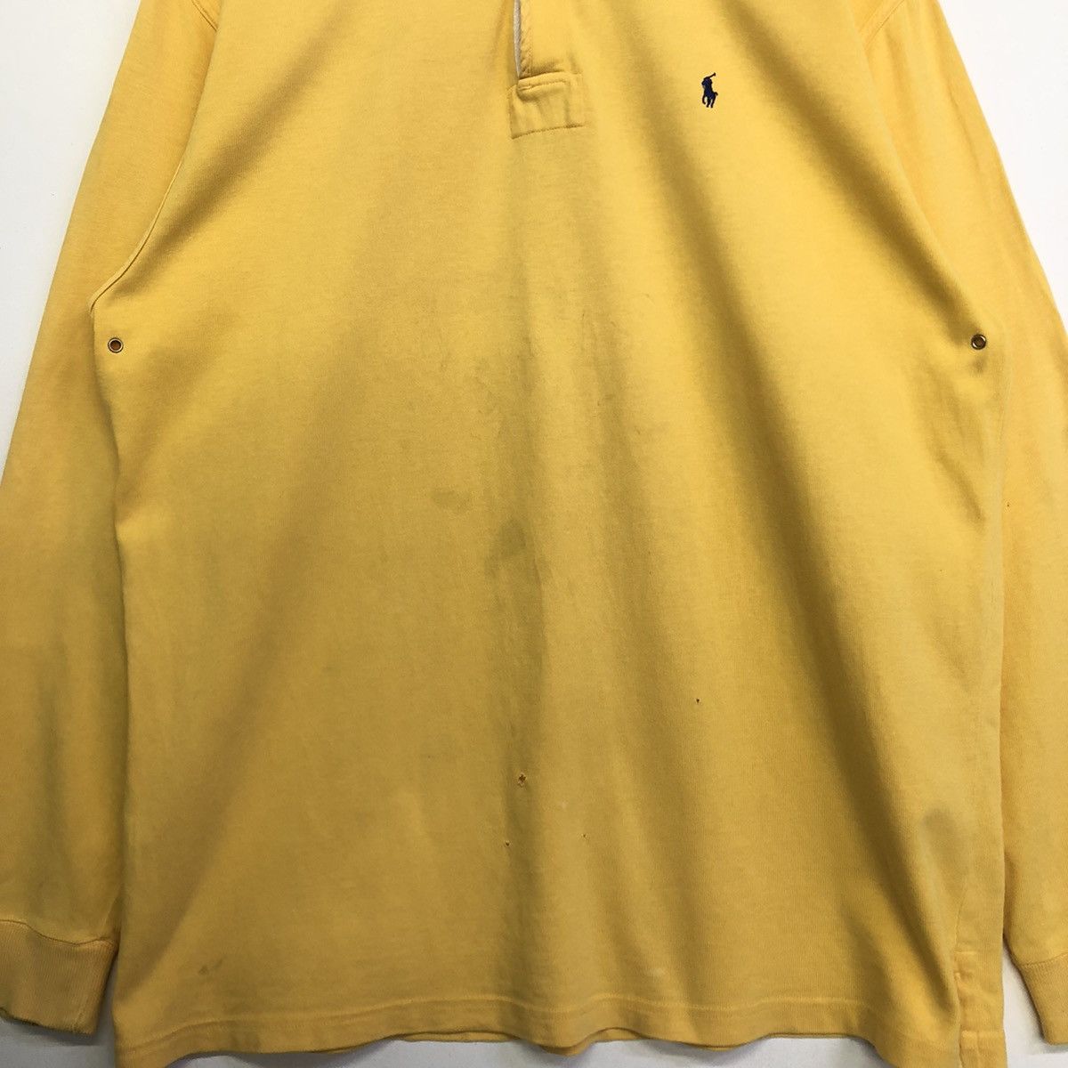 Polo Ralph Lauren Vintage POLO RALPH LAUREN RUGBY Disstress Long Sleeve Shirt Size US L / EU 52-54 / 3 - 5 Thumbnail