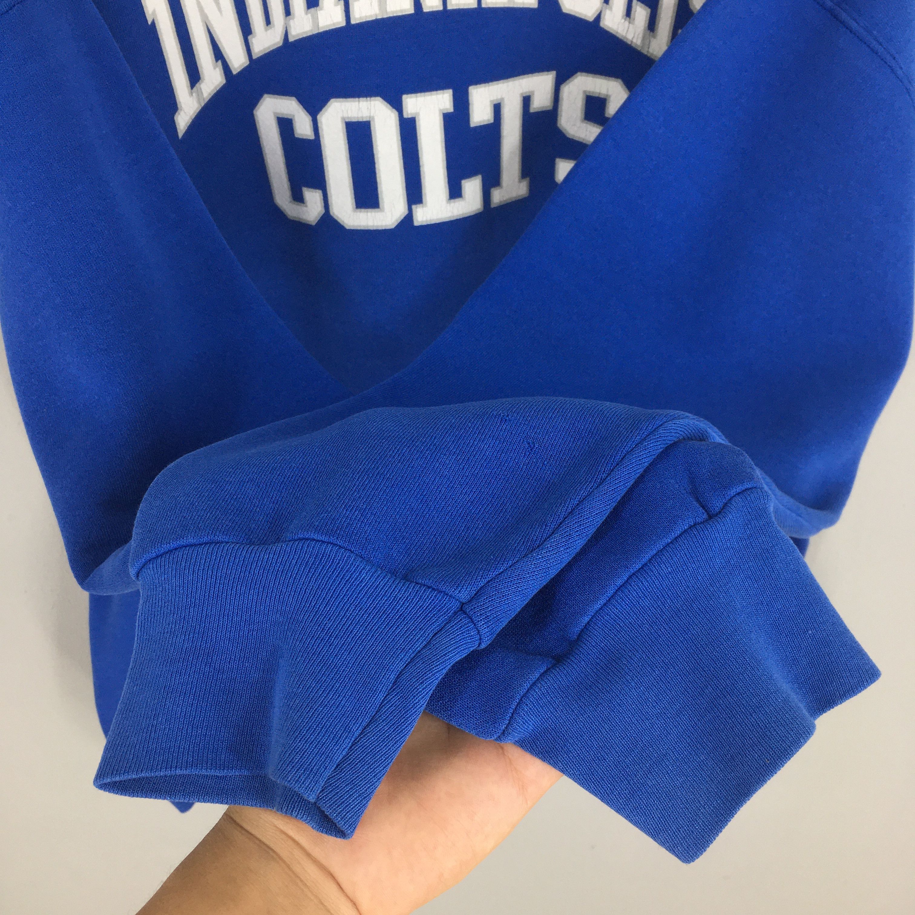 NFL × Vintage Vintage 90s Indianapolis Colts NFL Sweatshirt 2XLarge Size US XXL / EU 58 / 5 - 4 Thumbnail