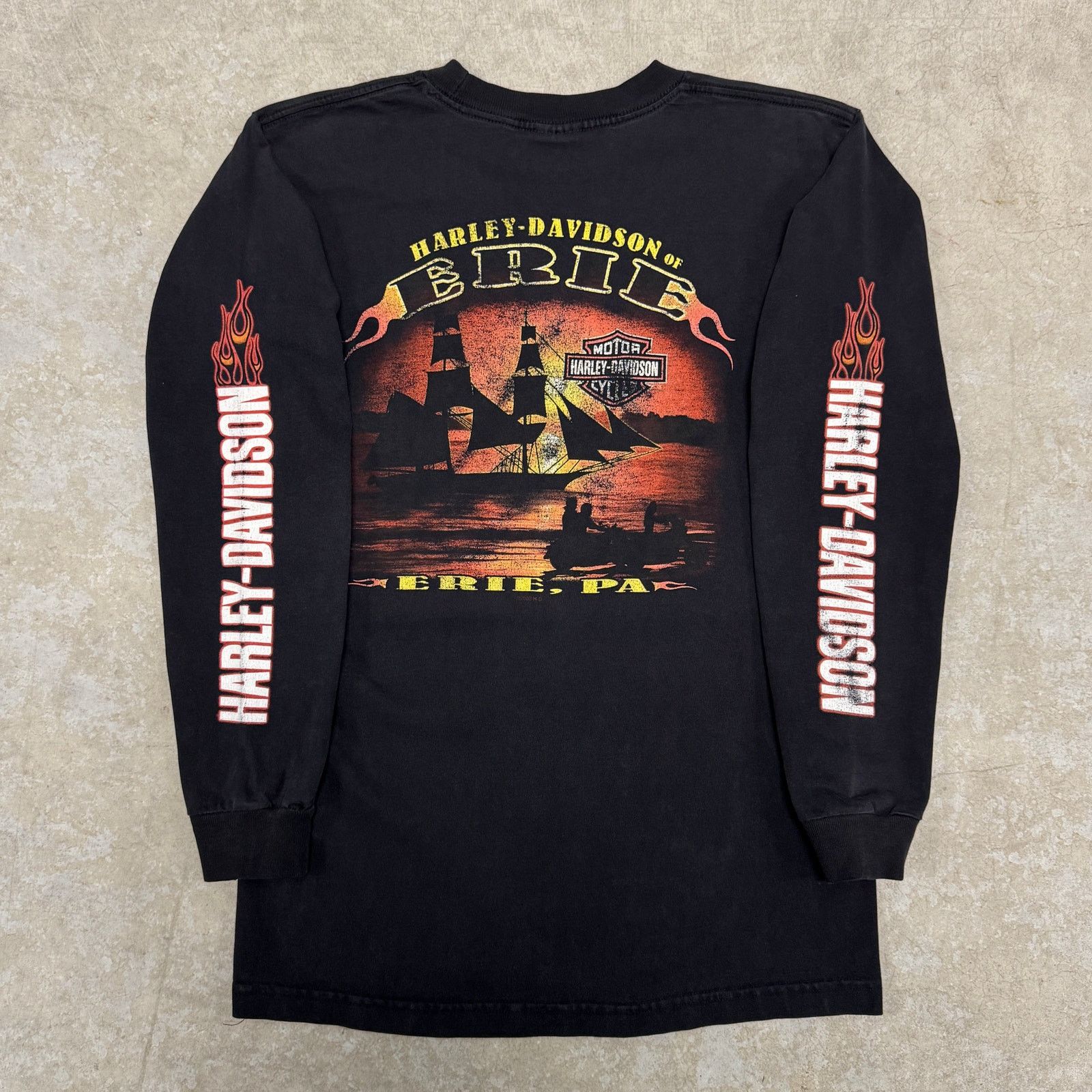 Harley Davidson Vintage Harley Davidson Longsleeve Pocket Shirt Size US M / EU 48-50 / 2 - 2 Thumbnail