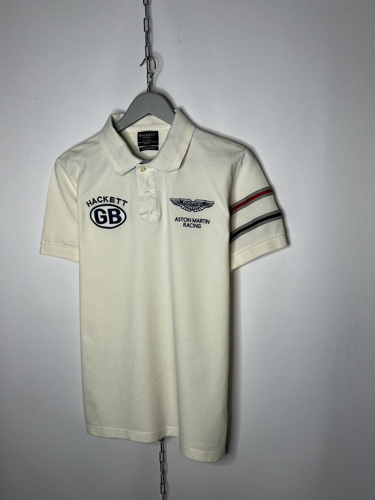 Hackett Vintage Hackett Aston Martin Racing Polo Shirt Short Sleeve Size US M / EU 48-50 / 2 - 2 Thumbnail