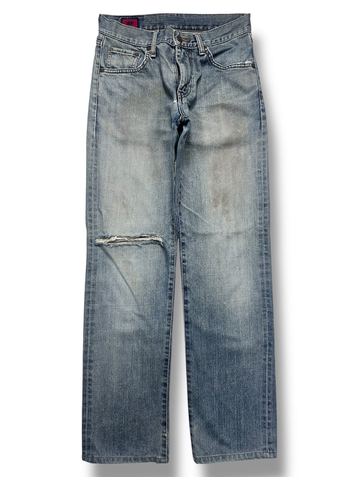 Edwin Edwin 503 Straight Cut Vintage Distressed look with Bluewash Size US 30 / EU 46 - 1 Thumbnail