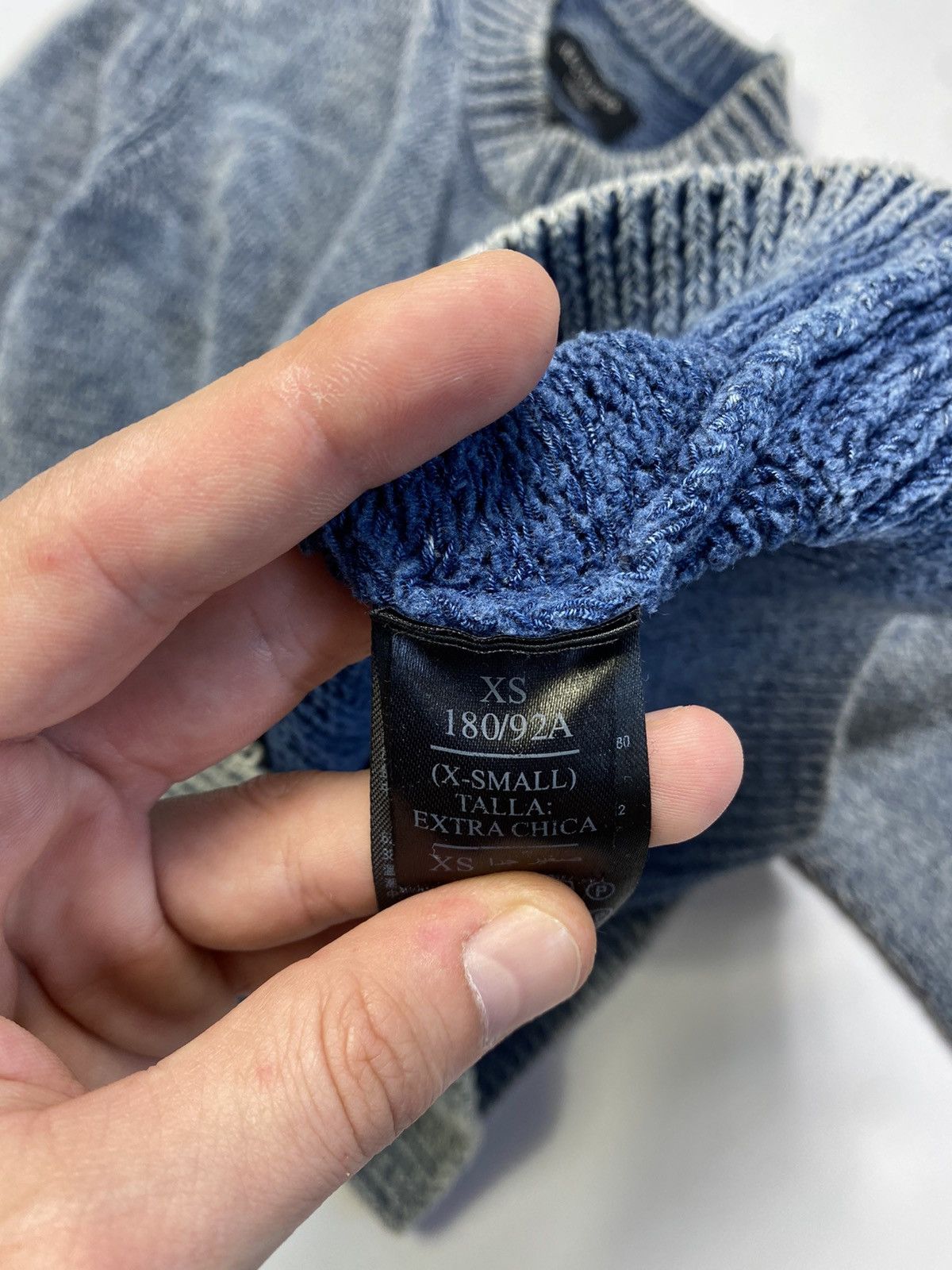 Allsaints Allsaints isumi crew blue garment knit sweater jumper Size US S / EU 44-46 / 1 - 10 Thumbnail