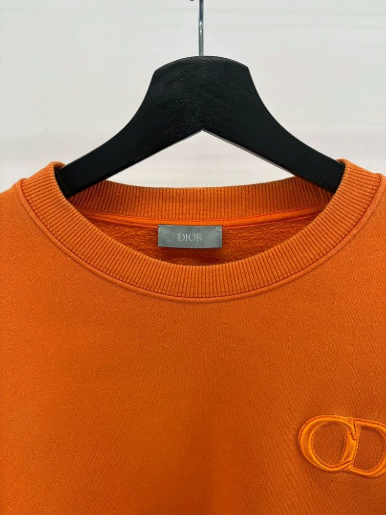Dior Dior Orange CD Logo Embroidered Sweatshirt XXL-2505 Size US XXL / EU 58 / 5 - 4 Thumbnail