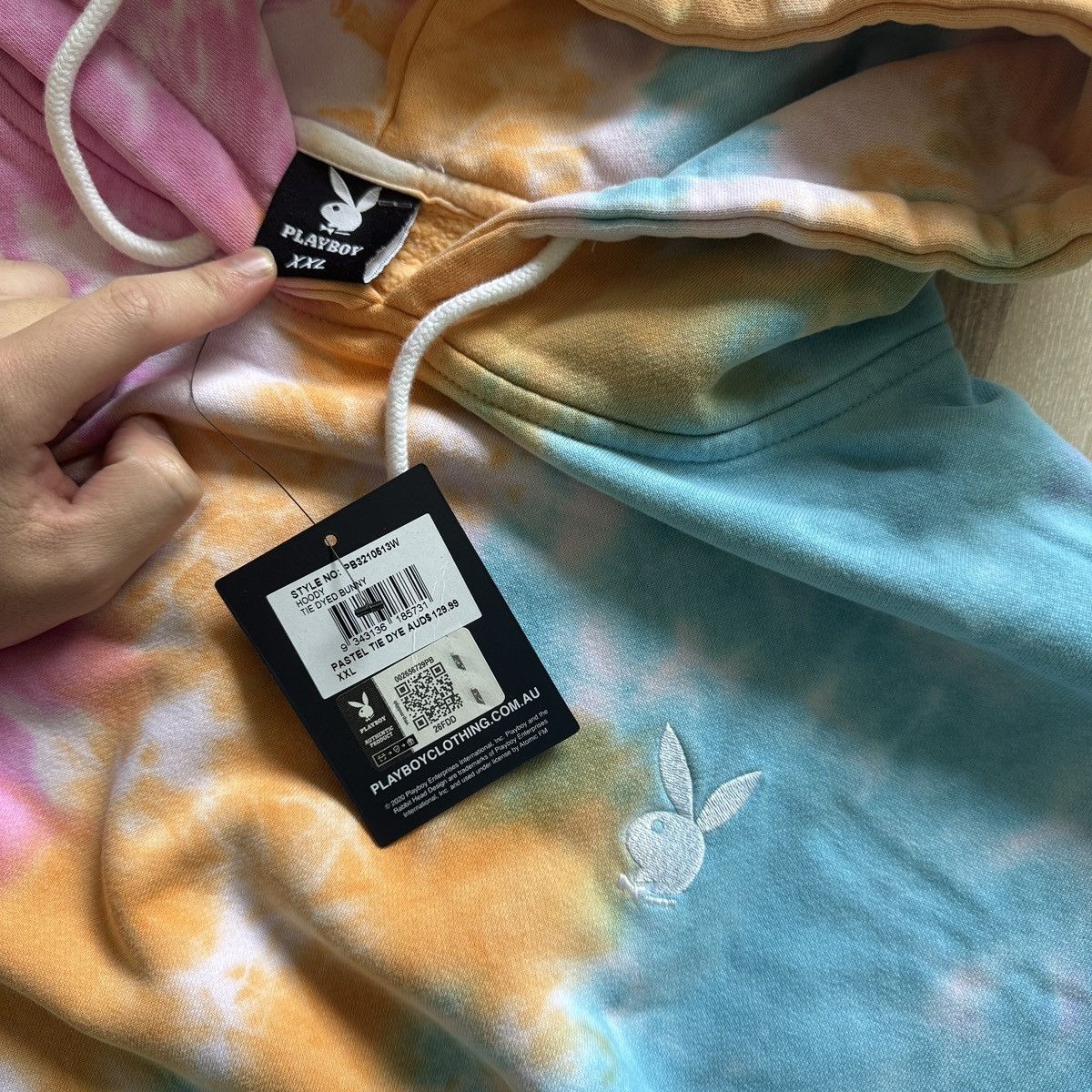 Playboy Playboy Pastel Tie Dye Hoodie Size US XXL / EU 58 / 5 - 2 Thumbnail