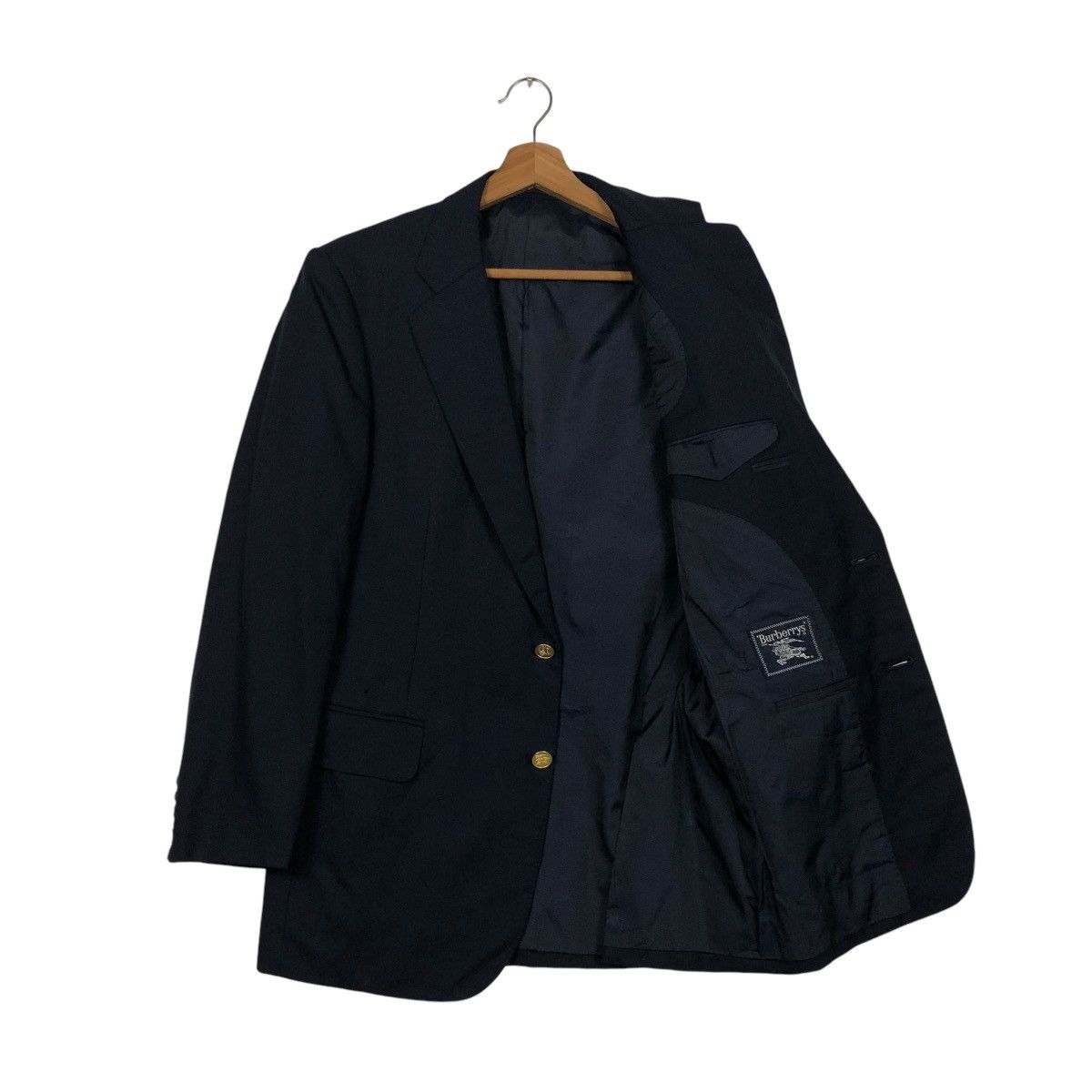 Burberry 🔥VINTAGE BURBERRYS COATS JACKET DOUBLE BREAST GOLDEN BUTTON Size US M / EU 48-50 / 2 - 13 Thumbnail