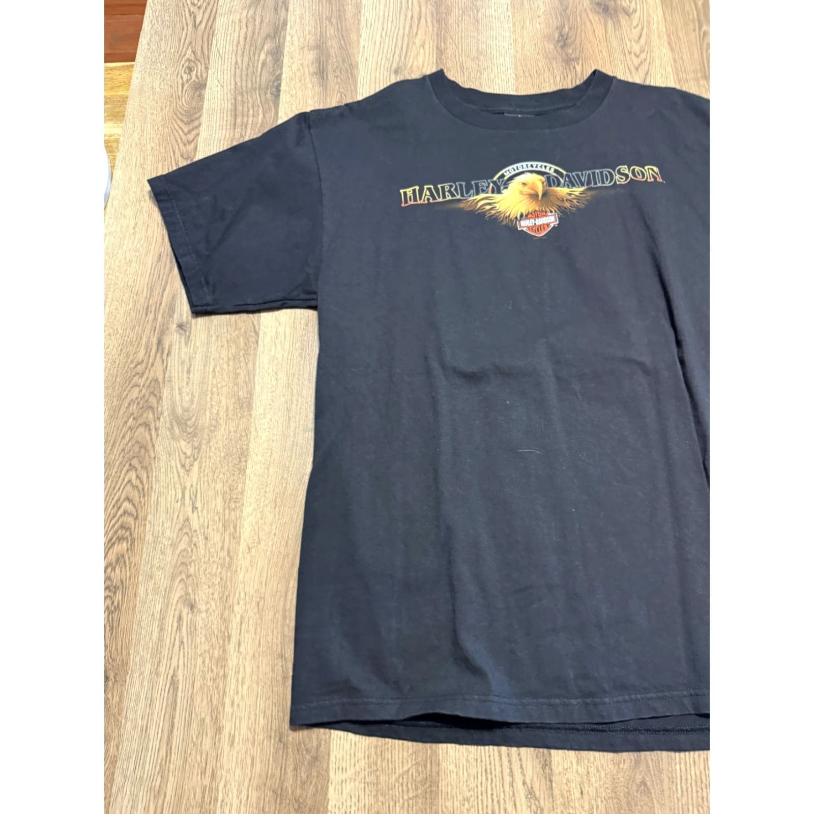Harley Davidson Harley-Davidson Shirts Men's XL Black Short Sleeve Crew Neck Motorcycle Shirt Size US XL / EU 56 / 4 - 4 Thumbnail