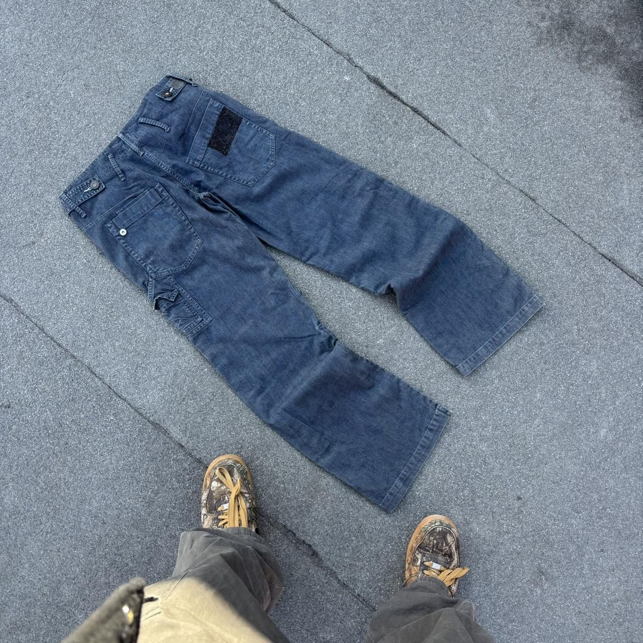JNCO × Japanese Brand × Vintage Vintage y2k 90s archive Japanese style carpenter cargo jeans Size US 32 / EU 48 - 6 Thumbnail
