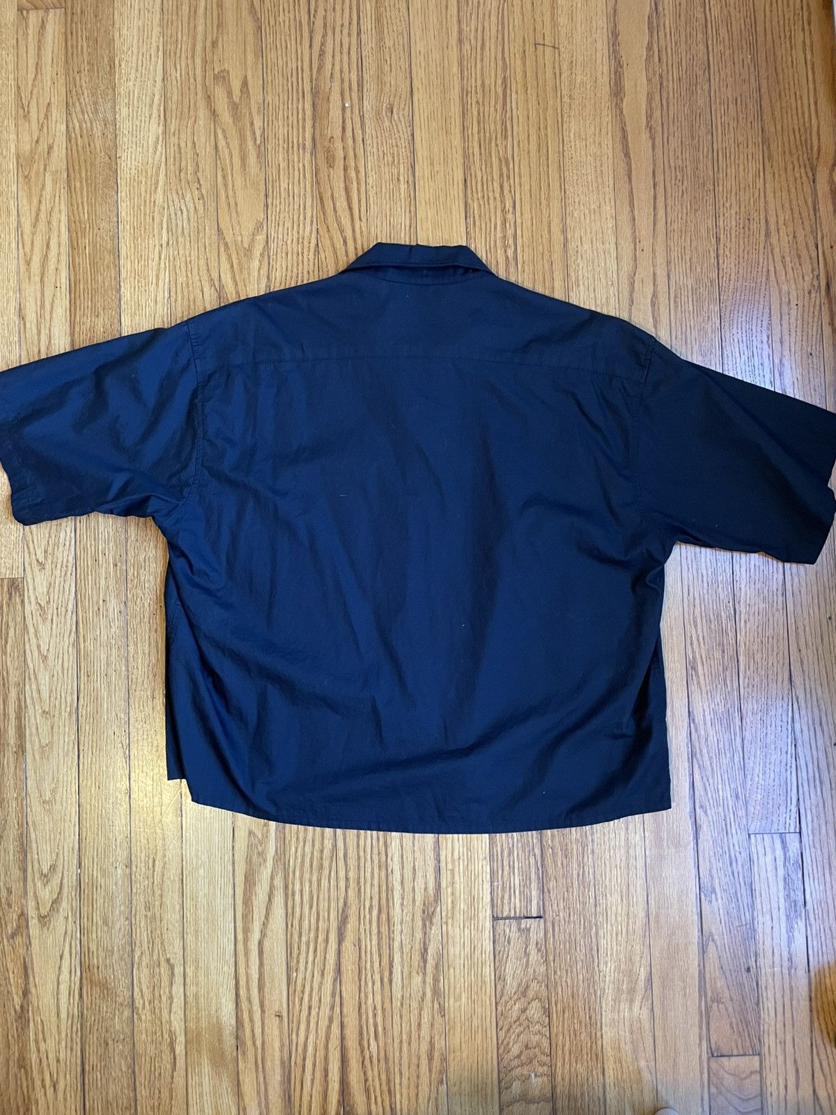 CARSON WACH Carson Wach Boxy Cropped Fit Black S1 Work Shirt Size US M / EU 48-50 / 2 - 4 Thumbnail