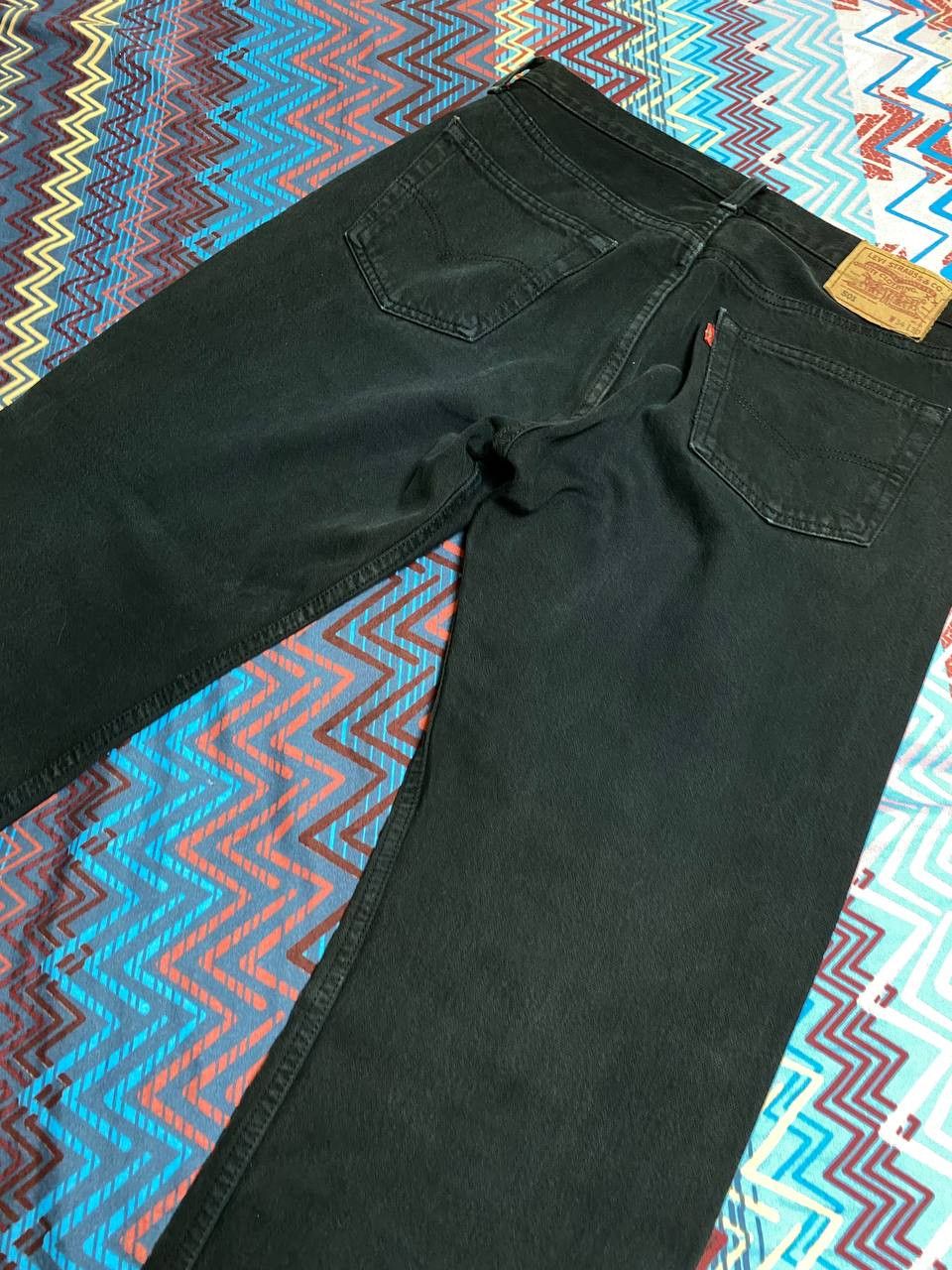 Levi's × Vintage Vintage 90s Levi's 501 Black Denim Opium Jeans Size US 34 / EU 50 - 20 Thumbnail
