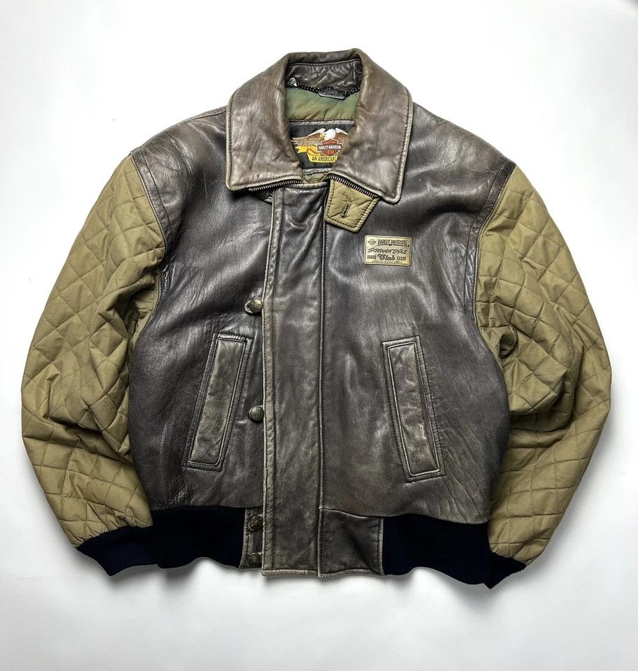 Harley Davidson Harley-Davidson RARE EXCLUSIVE Vintage Leather Jacket 1970s Size US M / EU 48-50 / 2 - 3 Thumbnail
