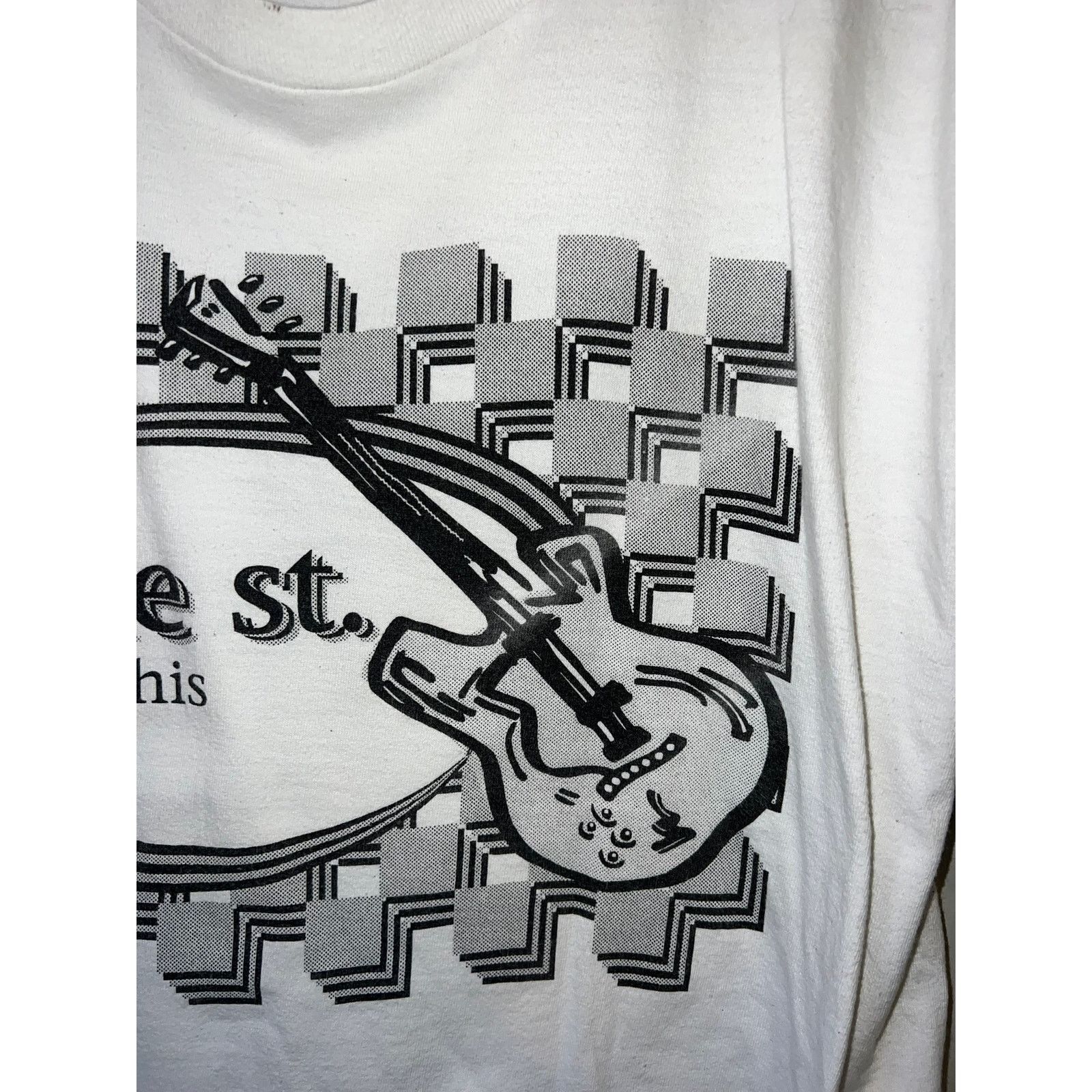 Fruit Of The Loom Vintage Beale Street Shirt Memphis Guitar Music Tee XL 1990s Size US XL / EU 56 / 4 - 3 Thumbnail