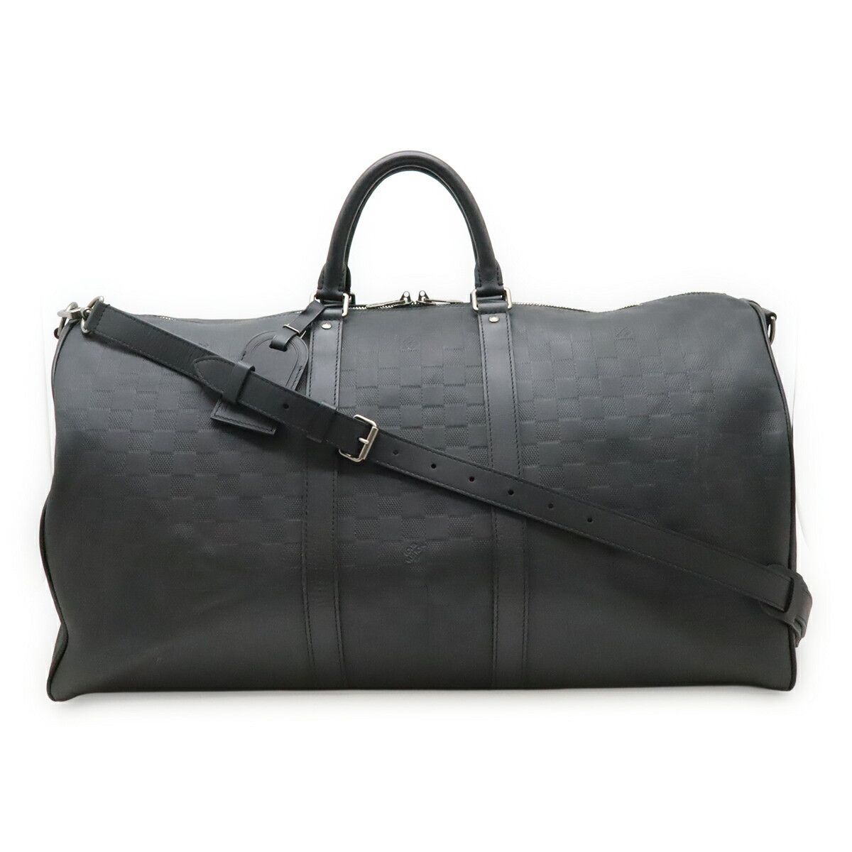 Louis Vuitton Louis Vuitton Louis Vuitton Keepall Bandouliere Damier Infini boston bag Leather Travel Bag N41144 DUTY FREE for USA Size ONE SIZE - 1 Thumbnail