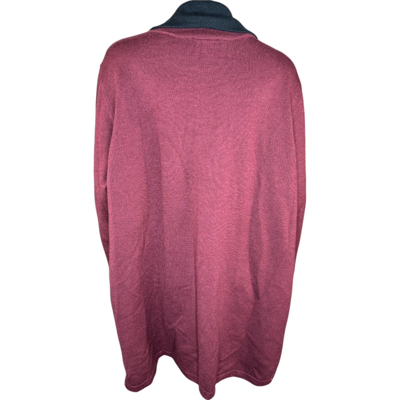 Jason Wu J Jason Wu Double Knit Jacket Wine 3X Pockets Size 3XL / US 20-22 - 2 Thumbnail