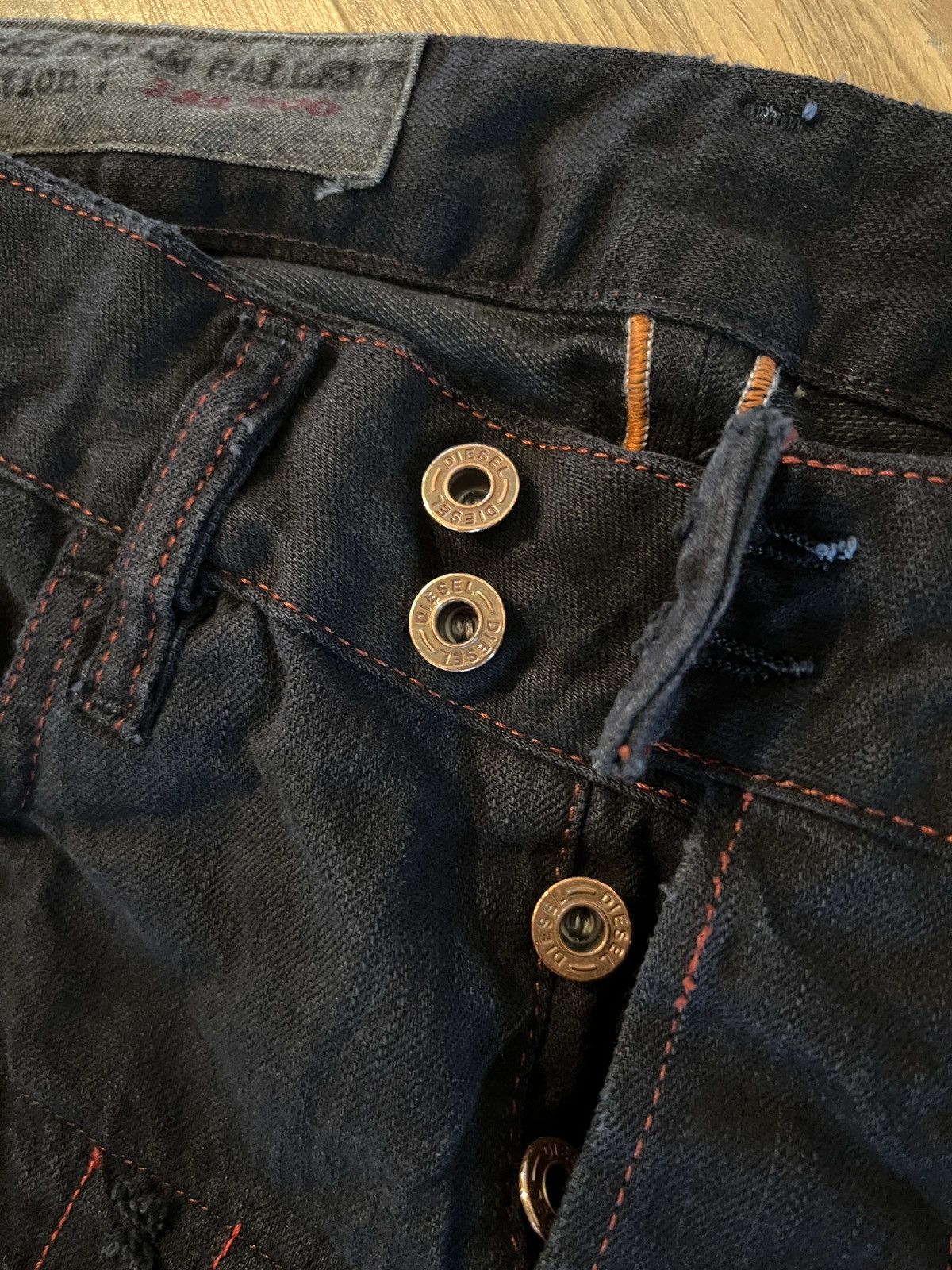 Diesel Diesel Denim Gallery Denim Jeans 132/300 Dyed Black Size US 31 - 5 Thumbnail