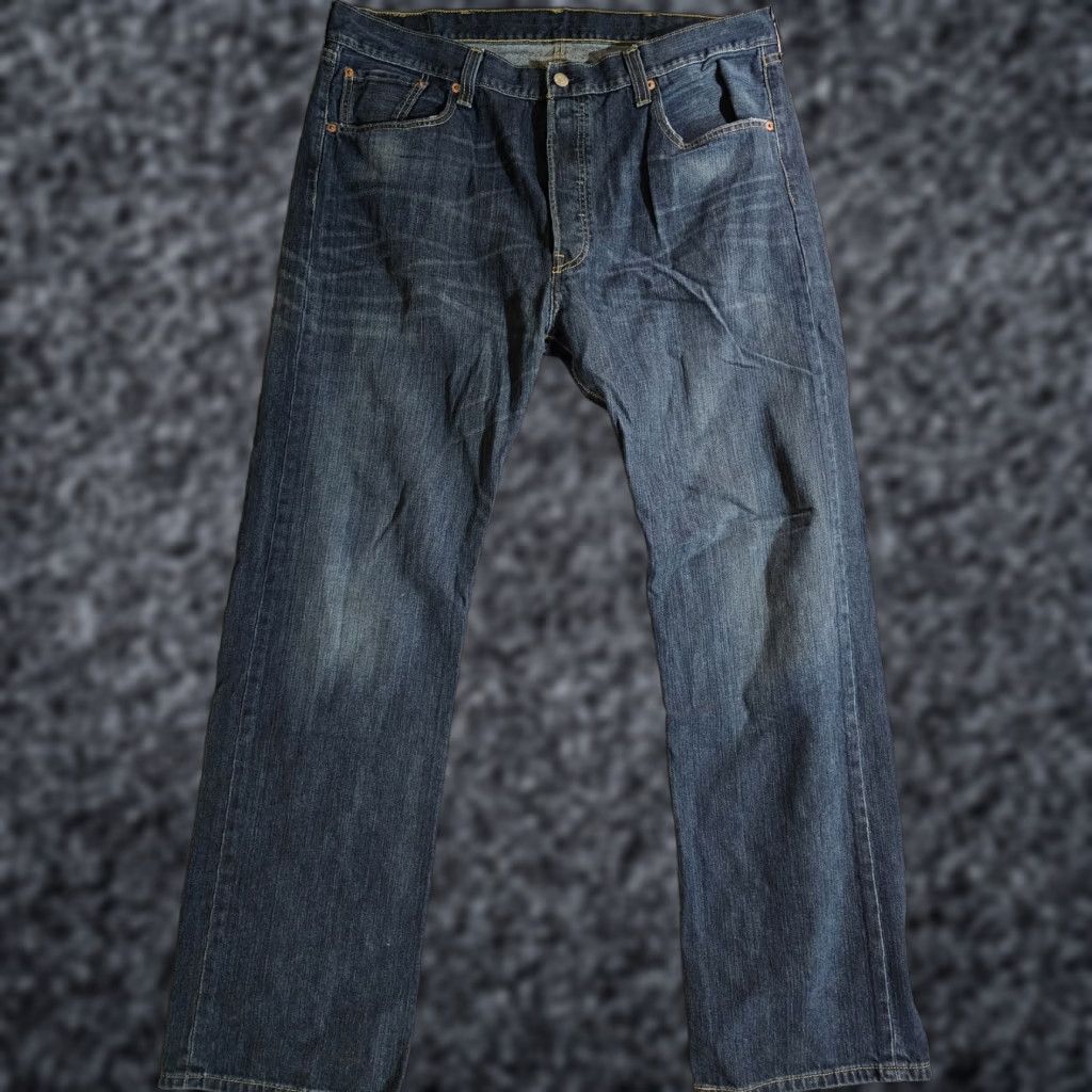 Levi's VINTAGE Levi 501 XX Button-Fly Jeans Dark Wash Denim Cotton Y2K Men 38x32 Size US 38 / EU 54 - 1 Thumbnail