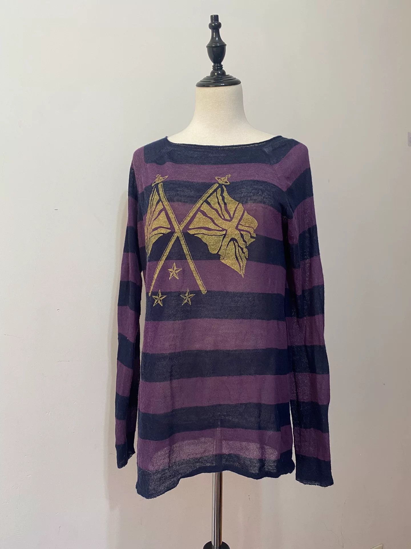 Vivienne Westwood Vivienne Westwood Striped Knit Sweater Size M / US 6-8 / IT 42-44 - 1 Thumbnail