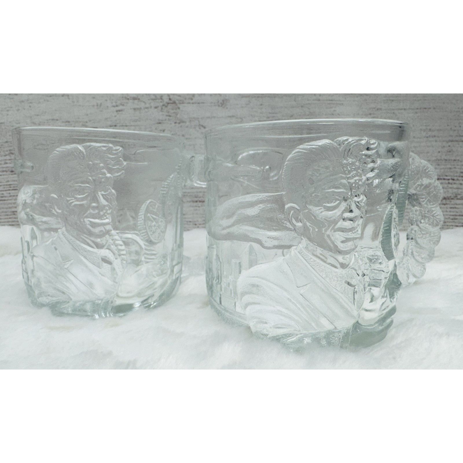 DC Comics McDonalds Batman Forever "2 FACE, TWO FACE" Vintage Glass Co Size ONE SIZE - 2 Thumbnail