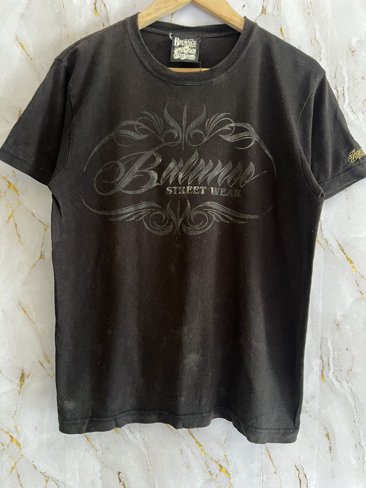 Japanese Brand Balance Streetwear Tee – Underground Vintage Graphic Shirt Size US M / EU 48-50 / 2 - 1 Thumbnail