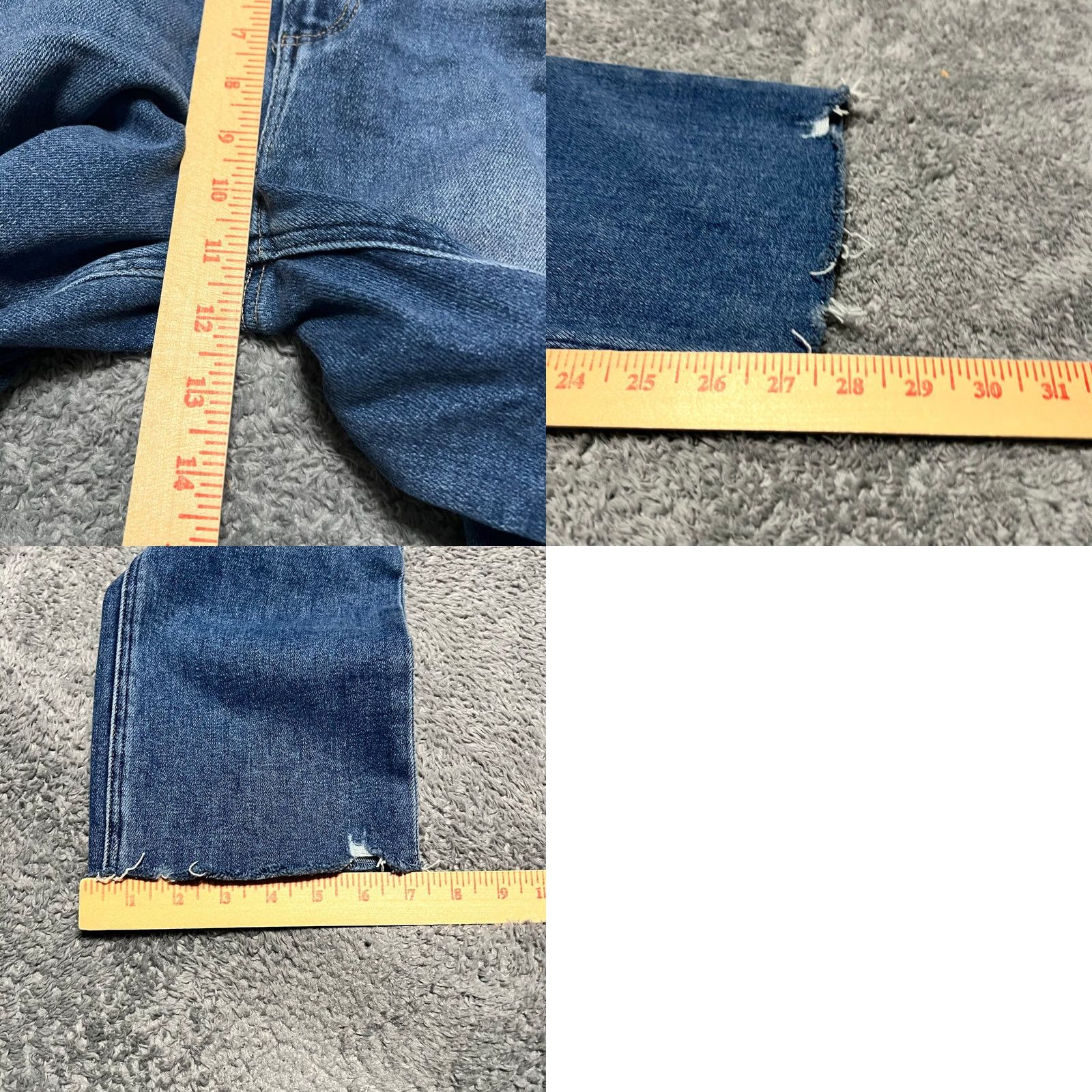 Paige Paige Jeans Womens 31 Cindy Raw Hem Straight Leg High Rise 32x27.5 Blue Jeans Womens Mens Girls Boys Size 24" / US 00 / IT 34 - 8 Thumbnail