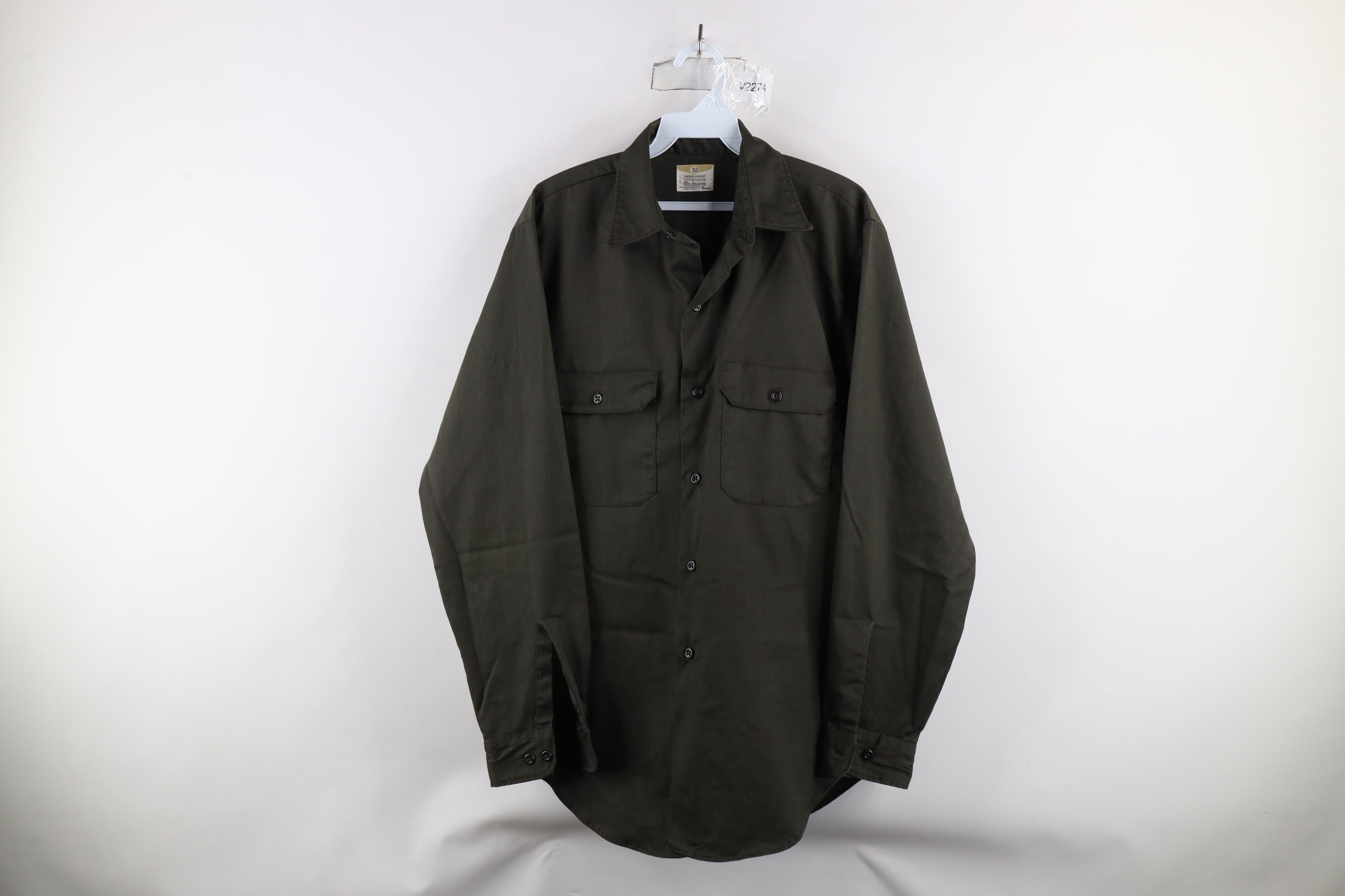 Vintage Vintage 60s Big Mac Release Workwear Button Shirt Green USA Size US M / EU 48-50 / 2 - 1 Thumbnail