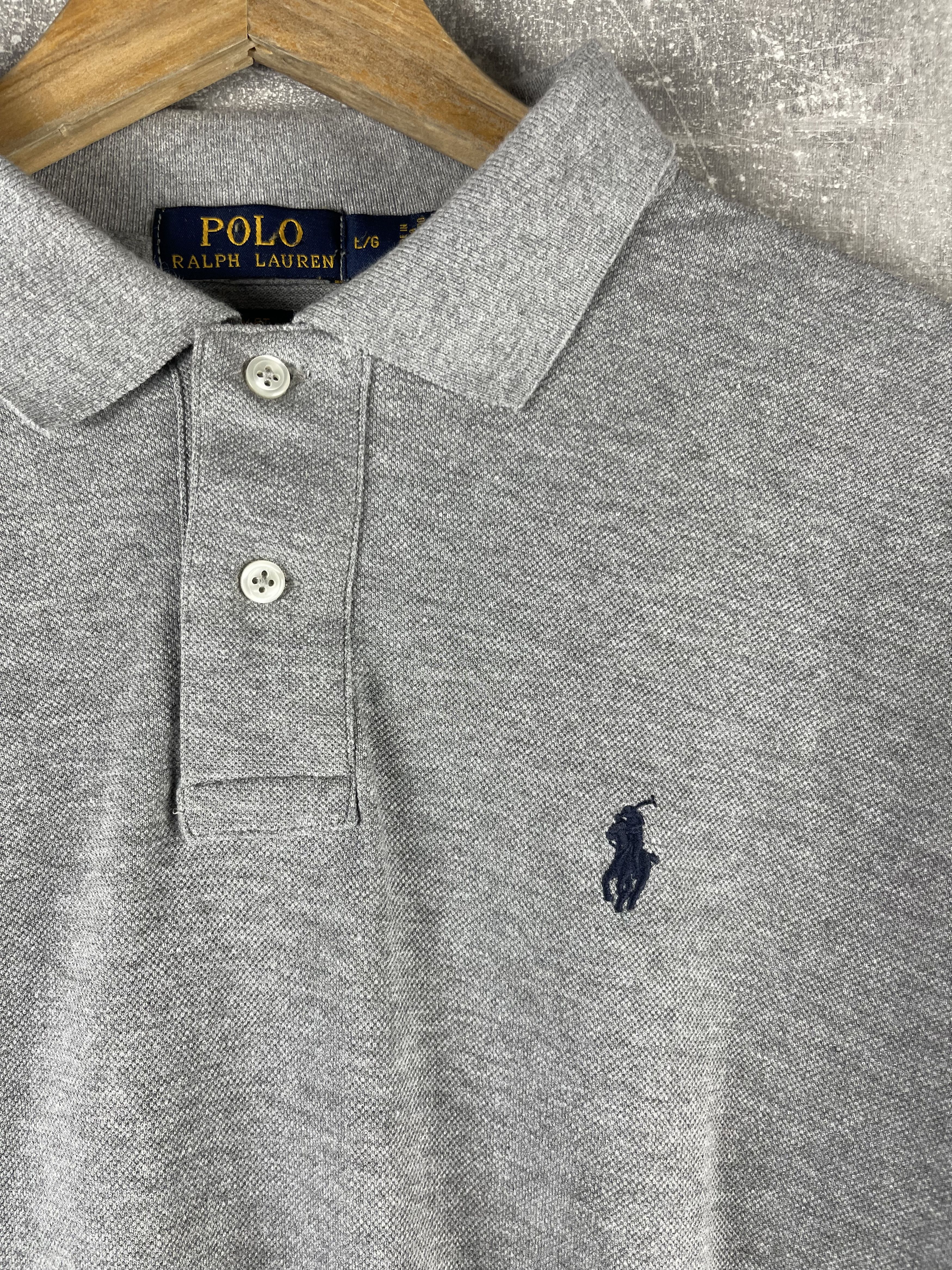 Polo Ralph Lauren Polo Ralph Lauren gray cotton button rugby longsleeve Size US M / EU 48-50 / 2 - 5 Thumbnail