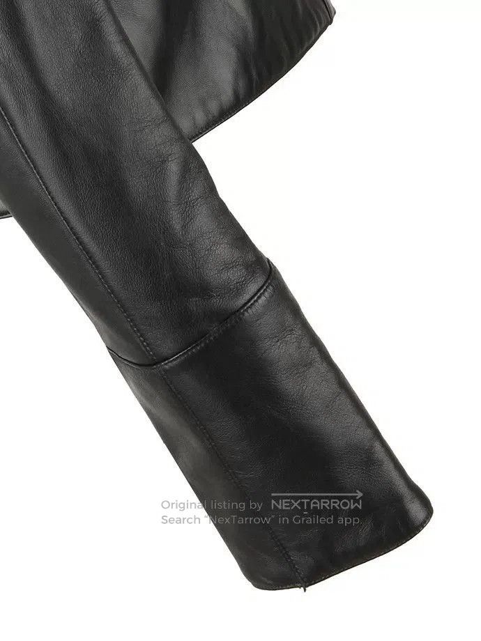 Fendi FENDI Black Leather Jacket with Fur Collar. Size US S / EU 44-46 / 1 - 6 Thumbnail