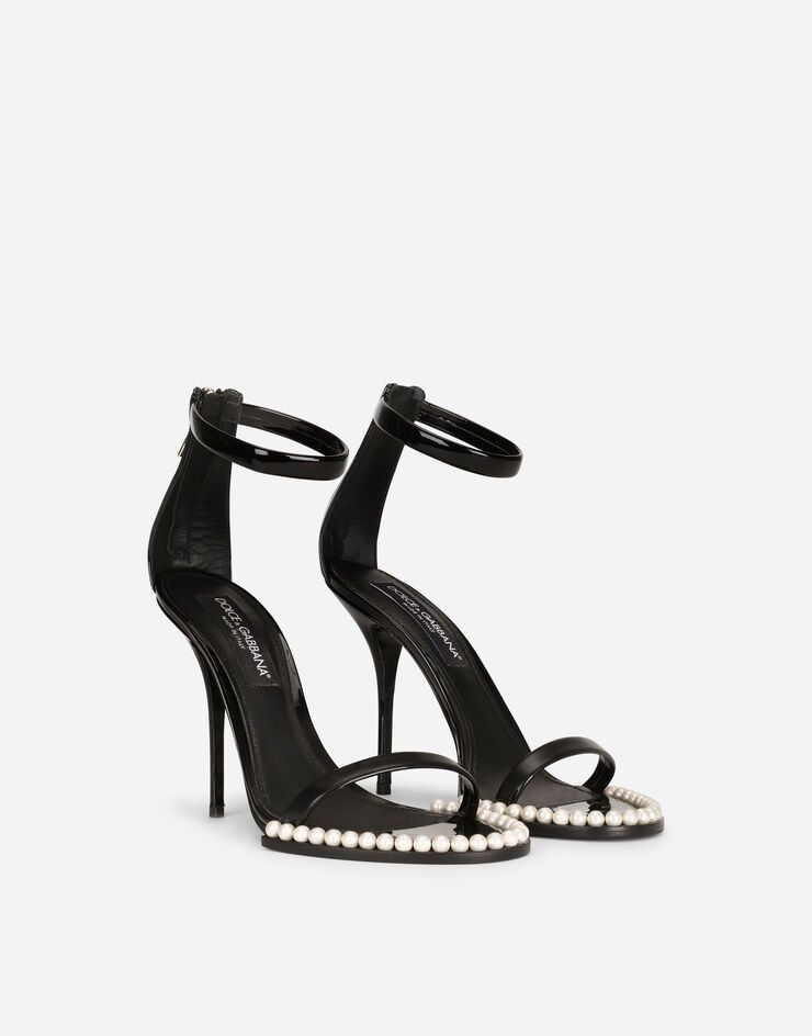 Dolce & Gabbana o1y0925 Spike Heel Sandals in Black Size US 8.5 / IT 38.5 - 2 Thumbnail